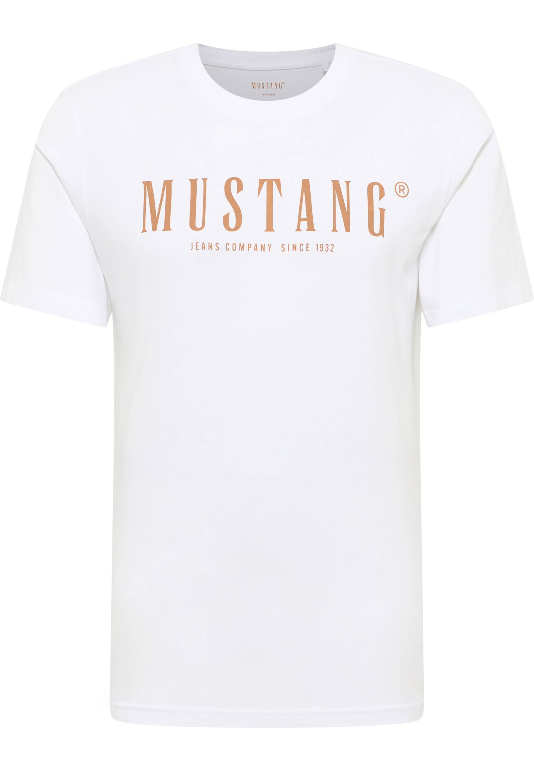Mustang Herren T-Shirt Style Austin, weiß