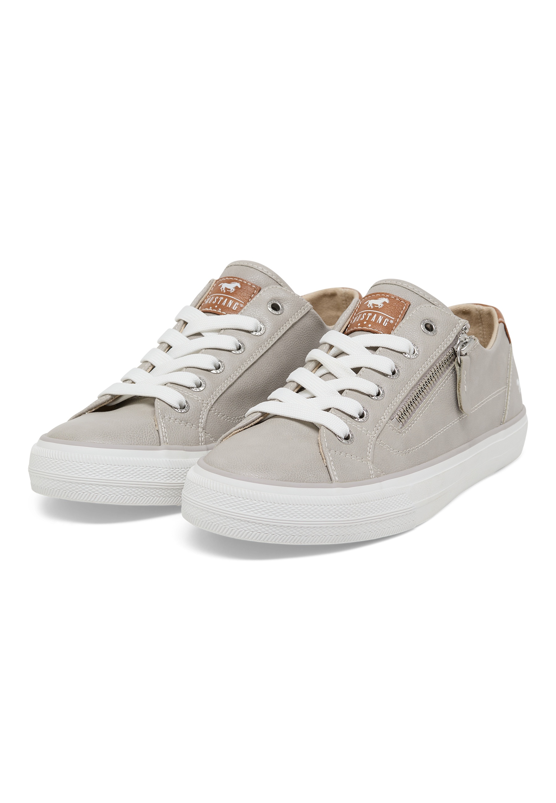 Sneaker, Low-cut, Canvas, Beige, Gummisohle