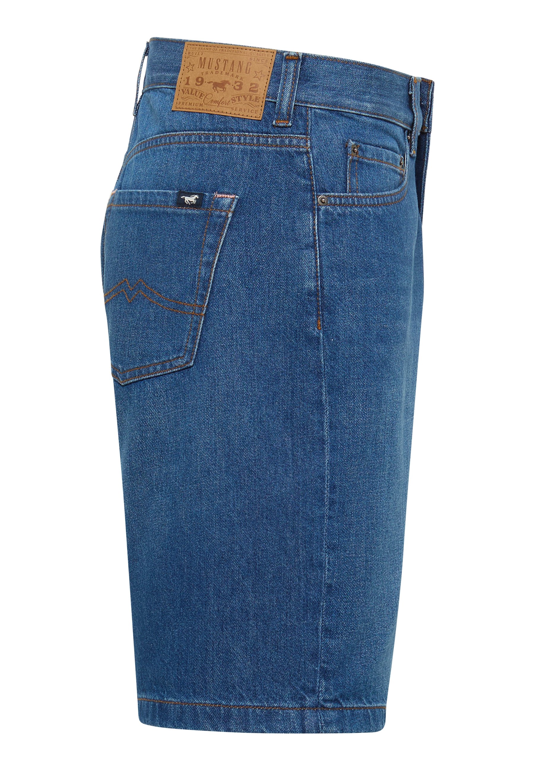 Jeansrock, Denim, Jeansstoff, Rückseite, Gesäßtasche