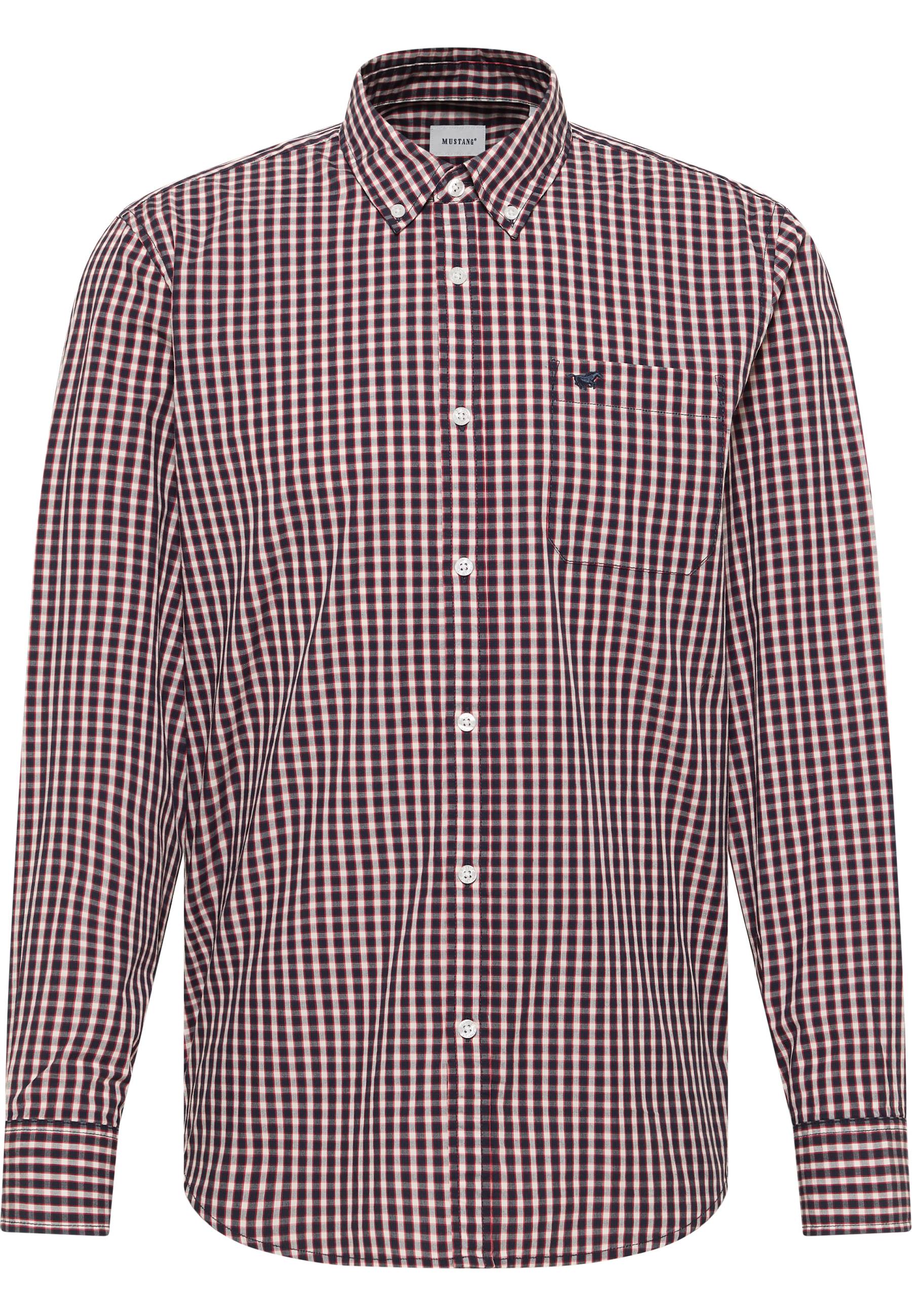 Mustang Herren Langarmhemd Style Chester, bunt