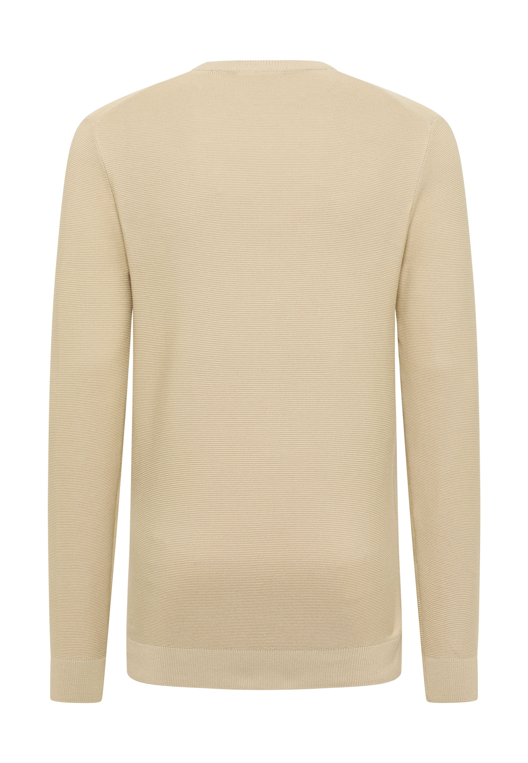beige, Pullover, Strickware, Langarm, Rundhals