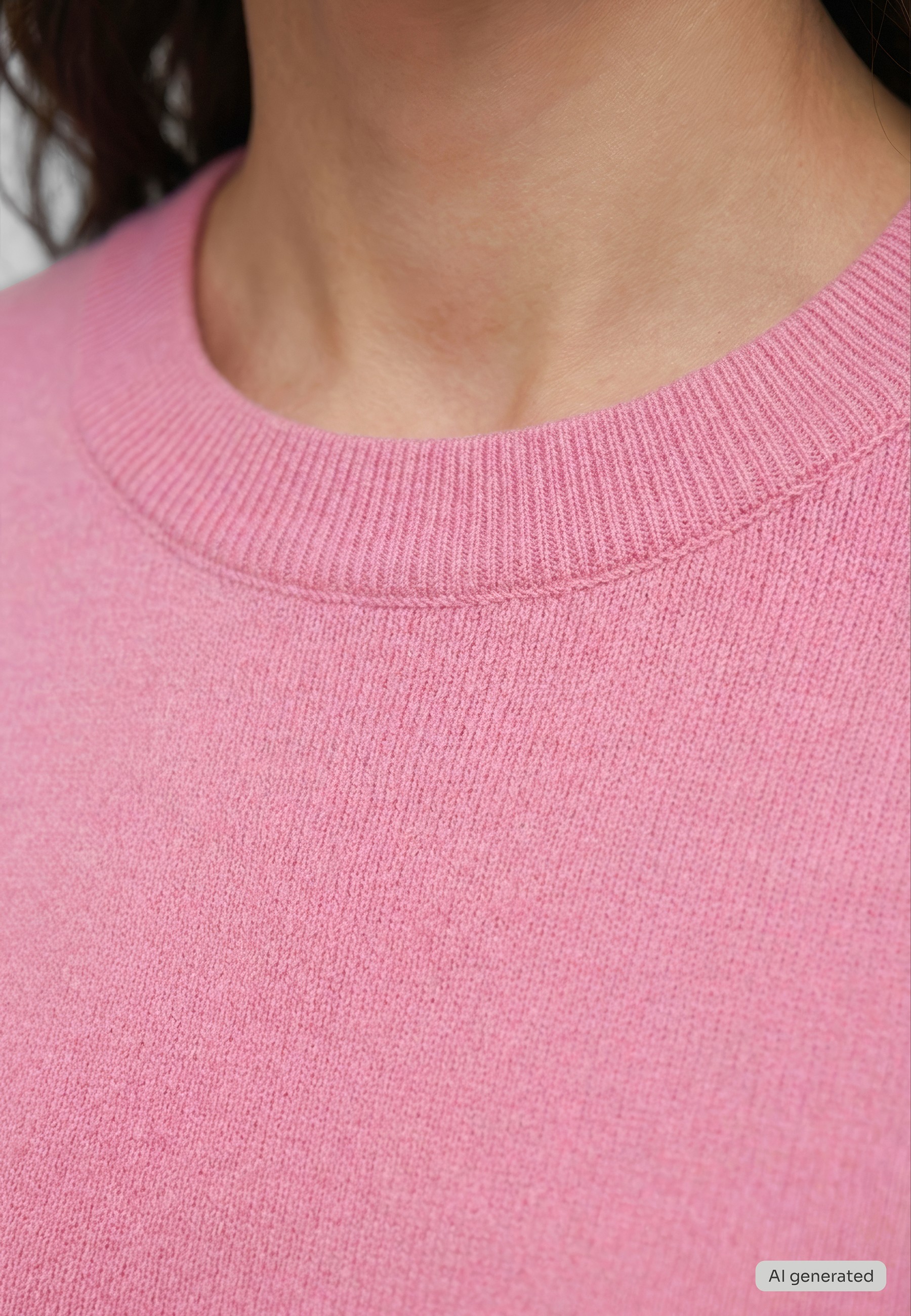mit Flat-Knit-Struktur