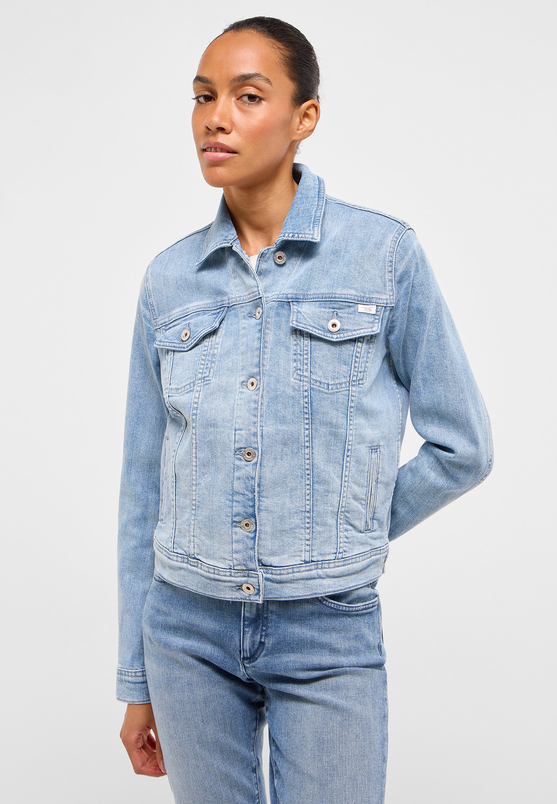 Hosen, Jeanshose, Weste, Langarm, Person