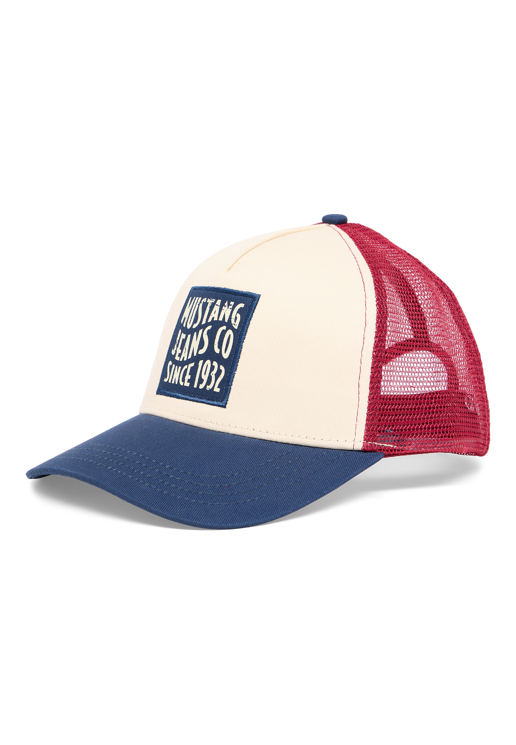 Baseballkappe, Mesh-Rückseite, Trucker-Kappe, Zweifarbig, Logo-Patch