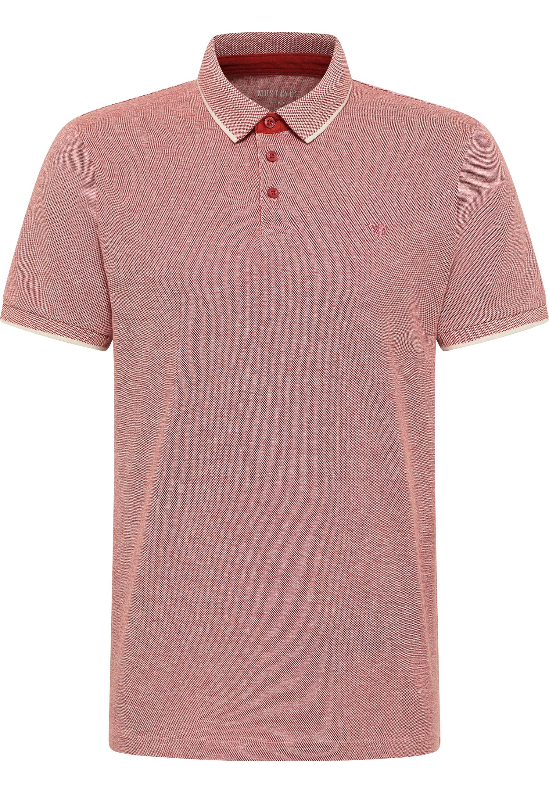 polohemd, kurzarm, pink, Kragen, strukturiertes Strickmuster