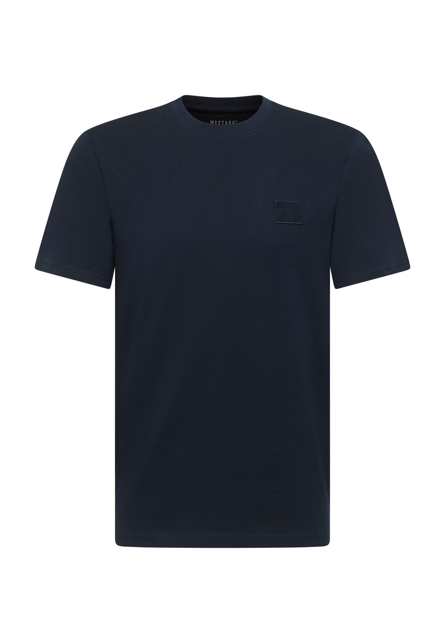 T-Shirt, Navy, Short sleeves, Rundhals, Patch-Logo
