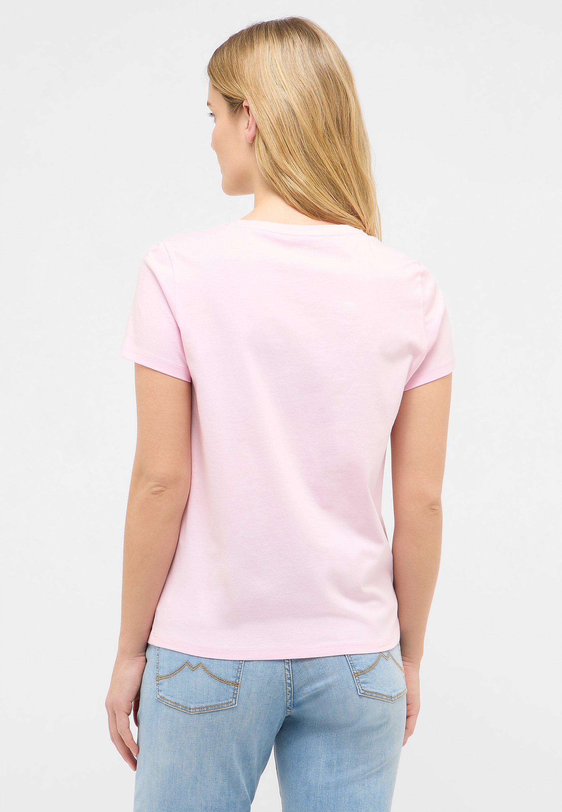 t-shirt, kurzarmig, rosa, baumwolle, damen