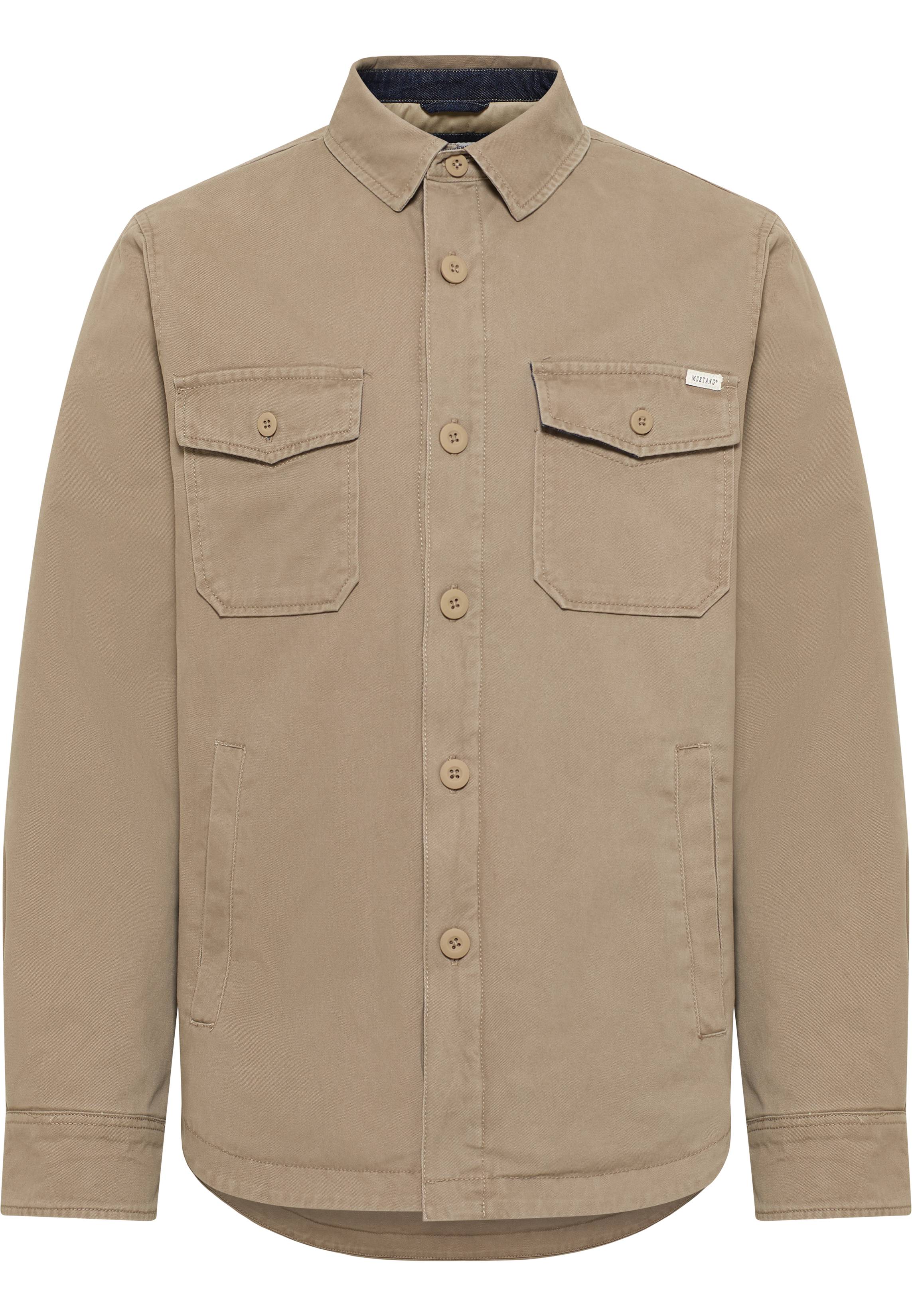 Langarm, Khaki, Mantel, Jacke, Hemd