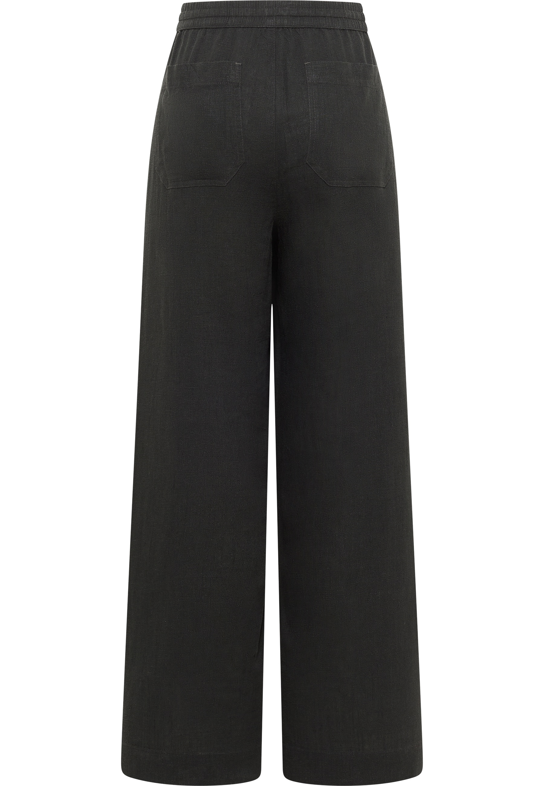 hose, weite, schwarz, baumwolle, back pocket