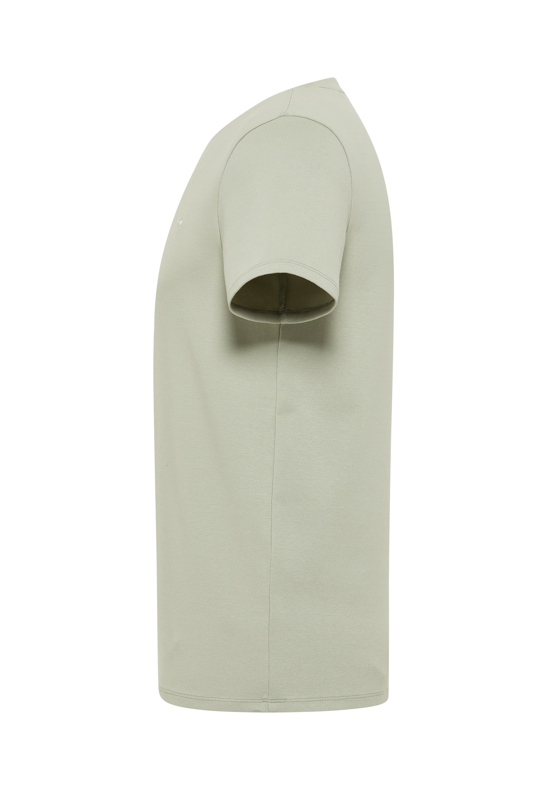 T-Shirt, Kurzarm, Uni, Beige, Körpernahes Schnitt