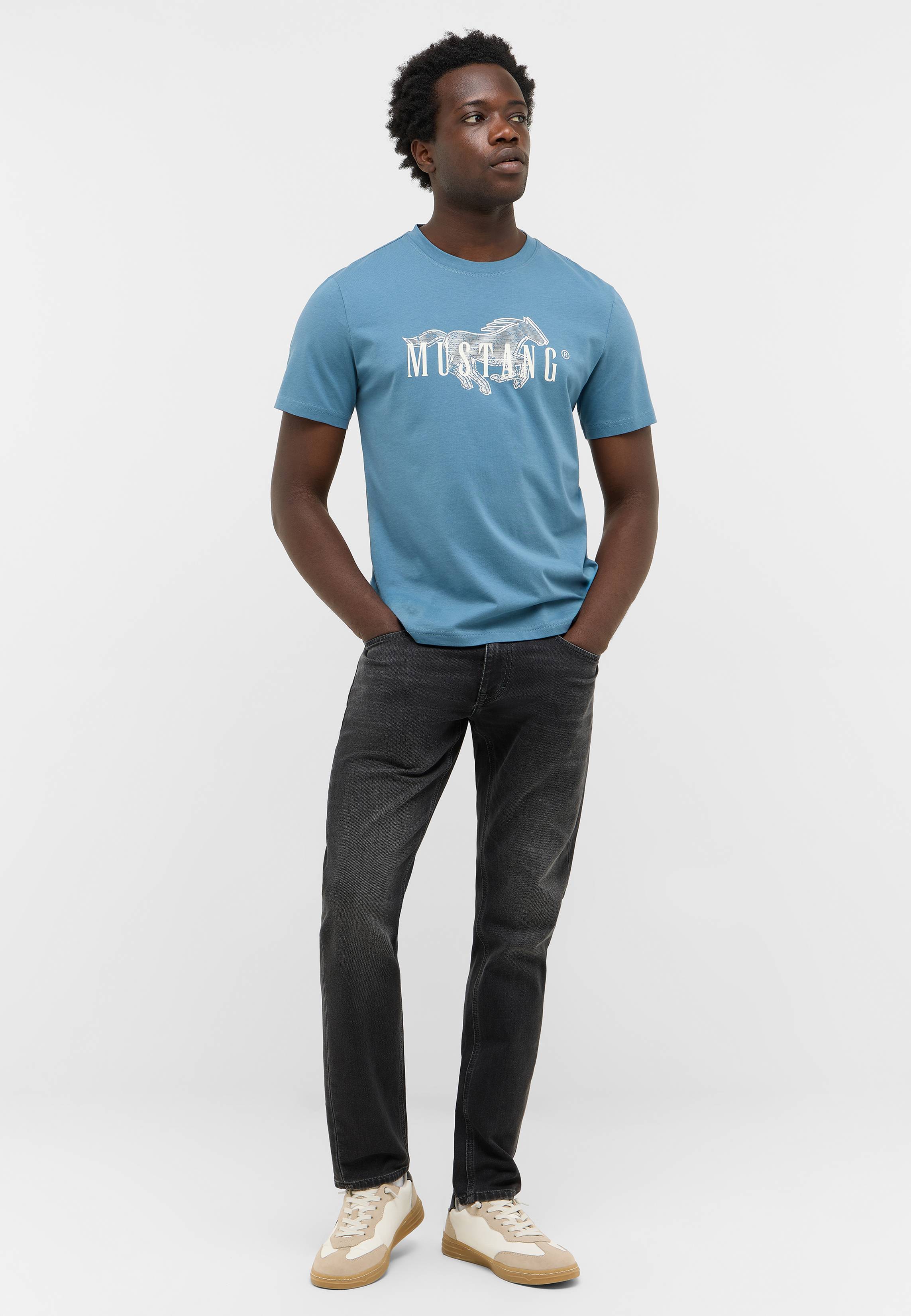 T-shirt, Hosen, Stehend, Hemd, Ärmel