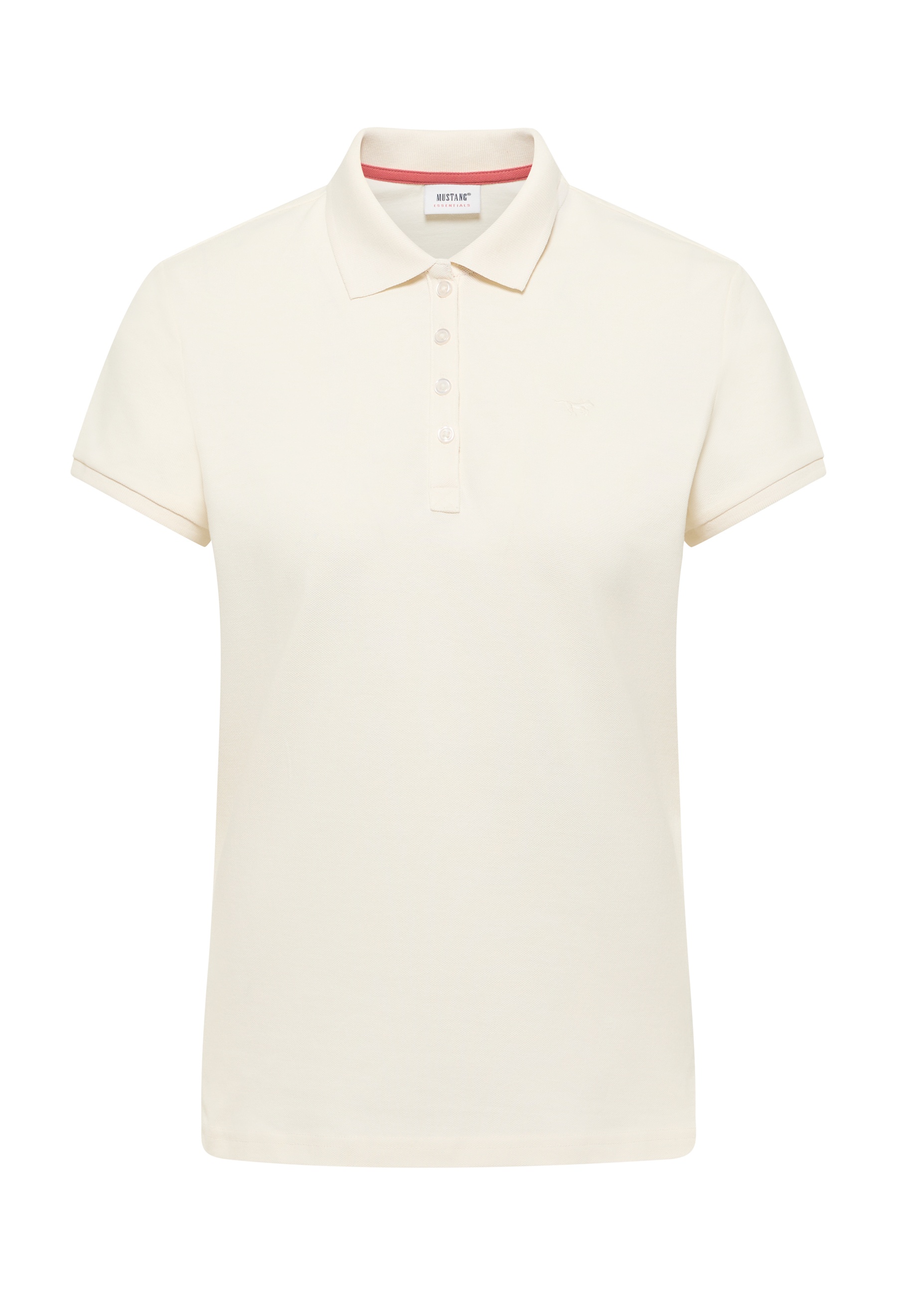 polo, polohemd, kurzärmelig, beige, tragen