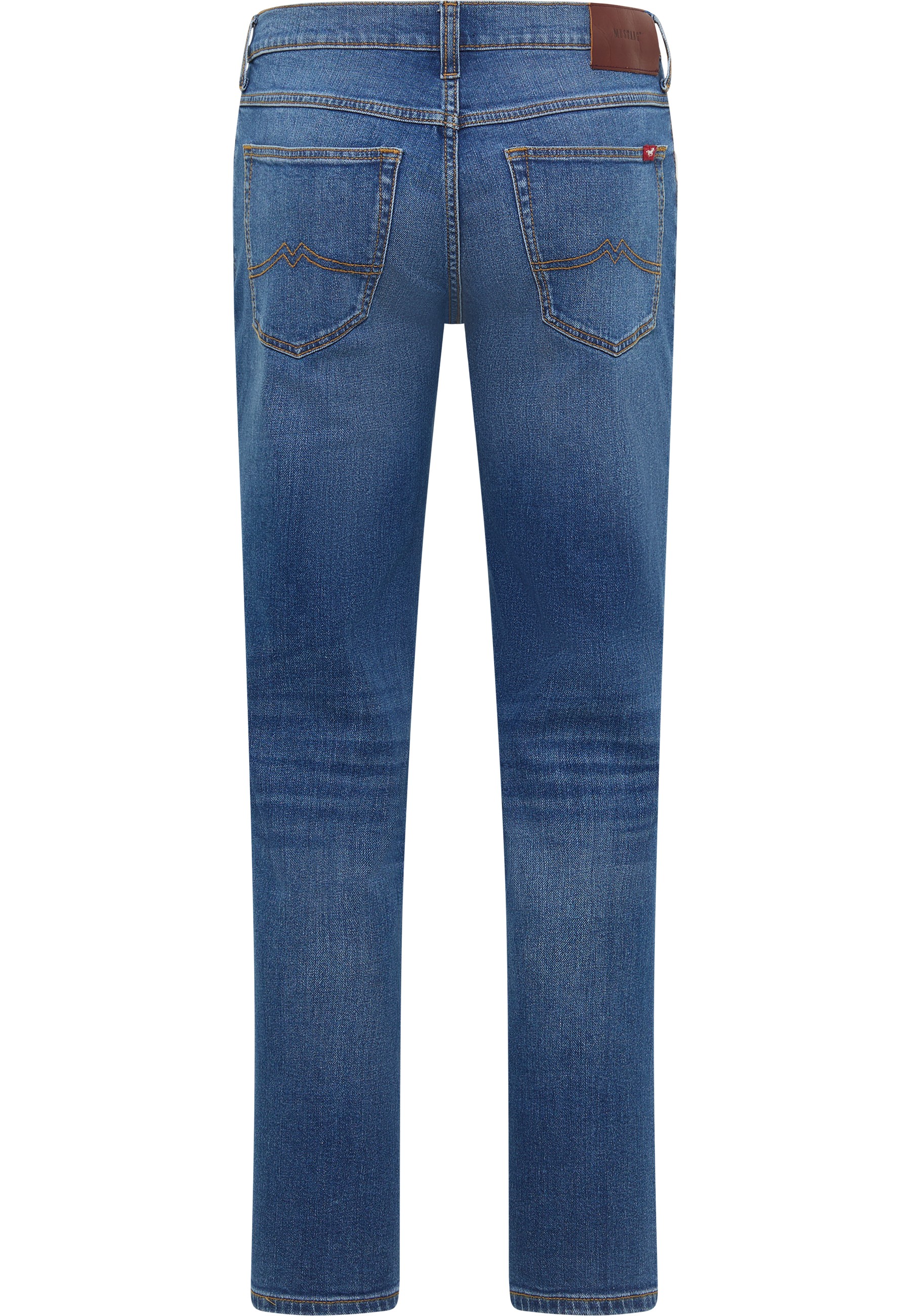 jeans, Denim, Gesäßtaschen, Blau, Straight Leg