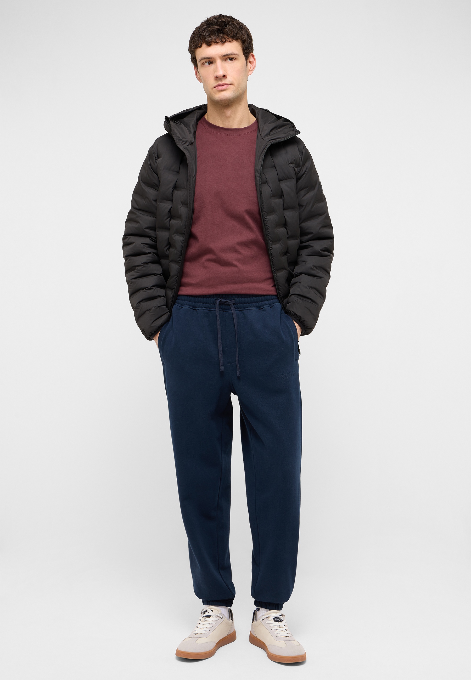 jacke, pufferjacke, mantel, herrenmode, schwarz