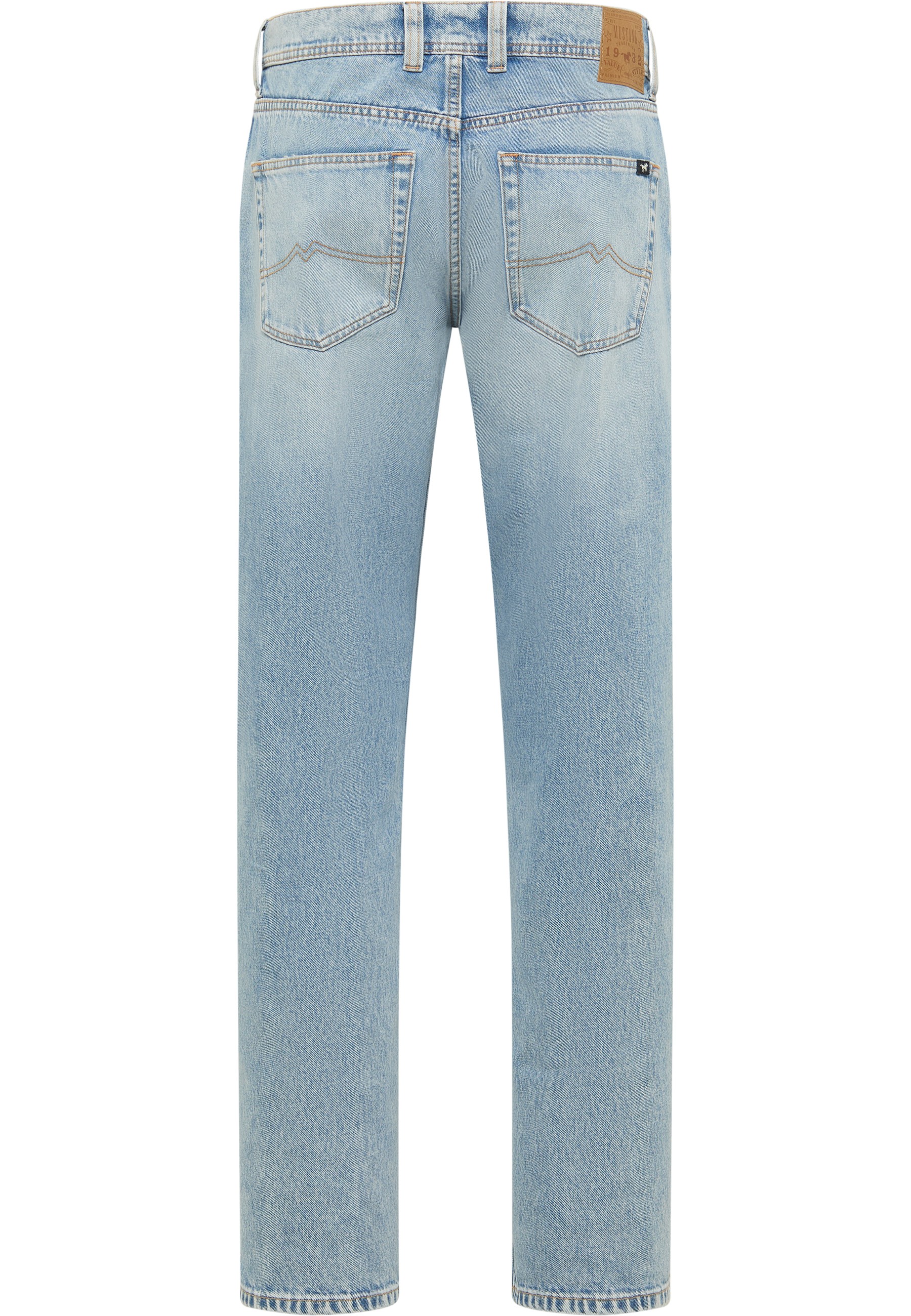 Jeans, Helles Wash, Backtaschen, Straight Leg, Denim