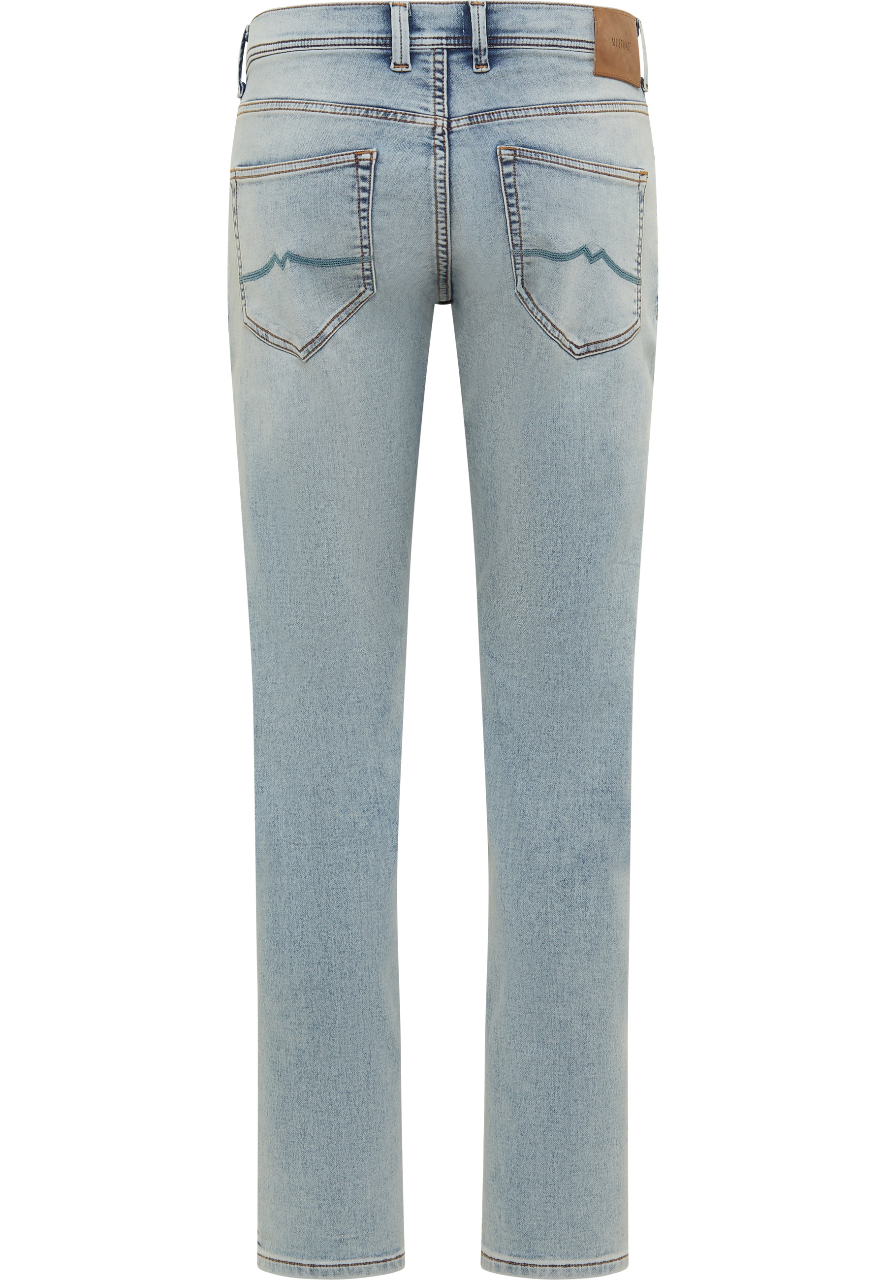 jeans, leichte Waschung, Gesäßtaschen, Denim, Straight Leg