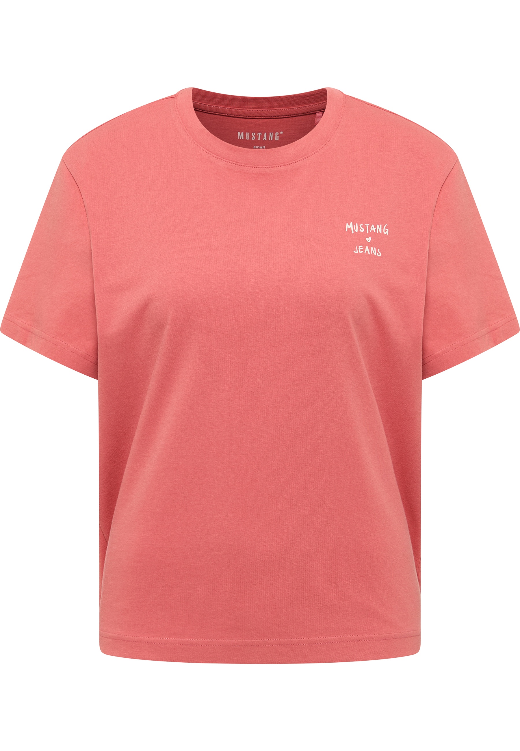 Mustang Damen T-Shirt Style Floris, rosa