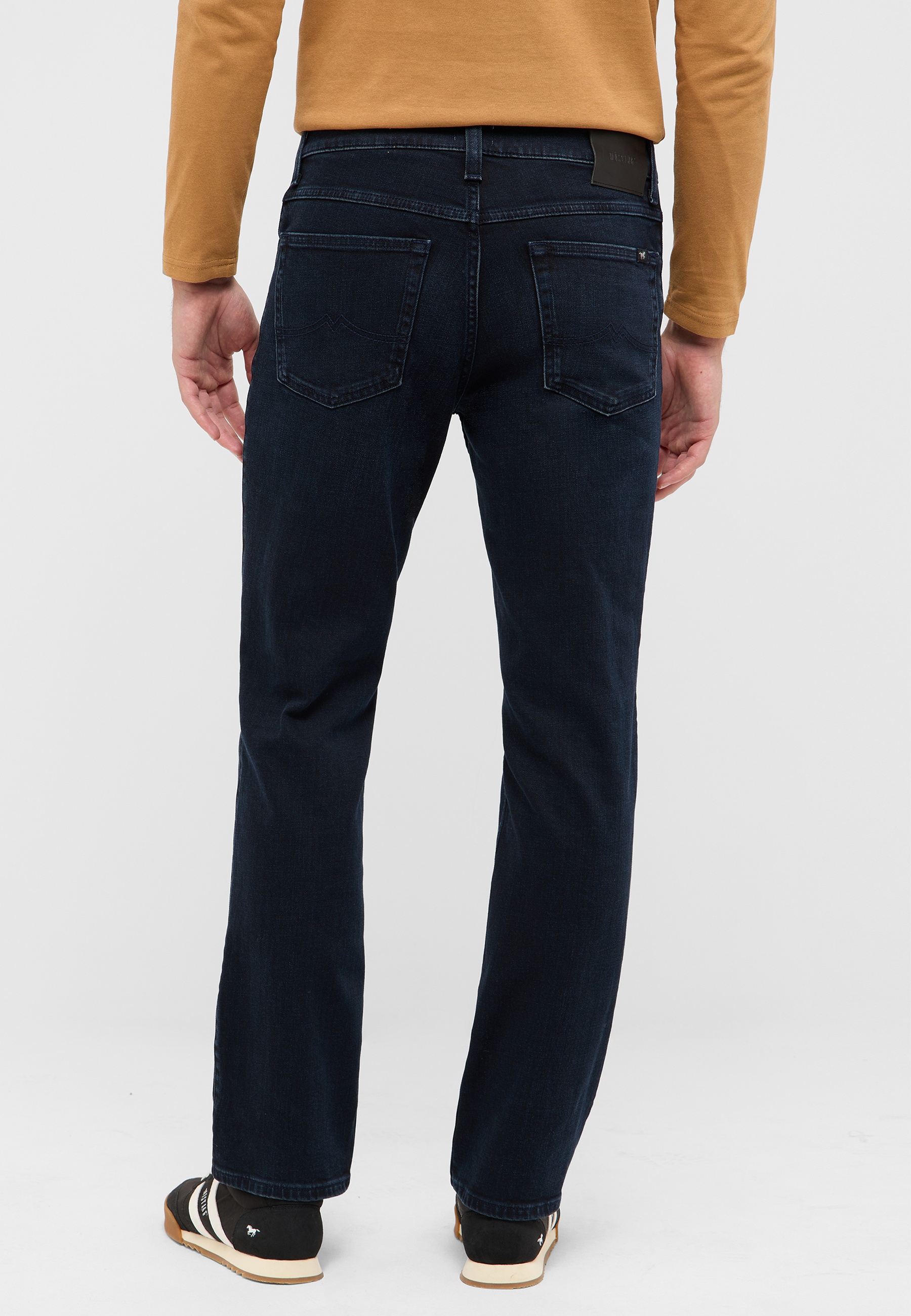 Hose, Jeans, Rückenansicht, Dunkelblau, Köper