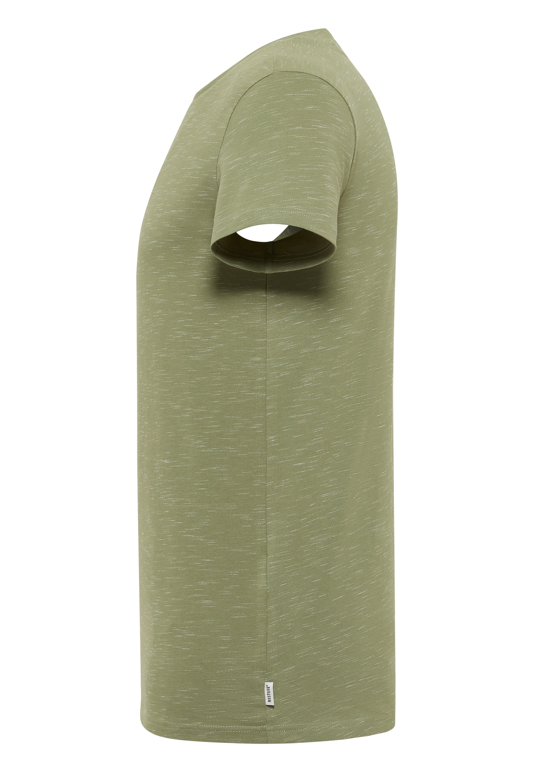 T-Shirt, Uni, Khaki, Rundhals, Jersey