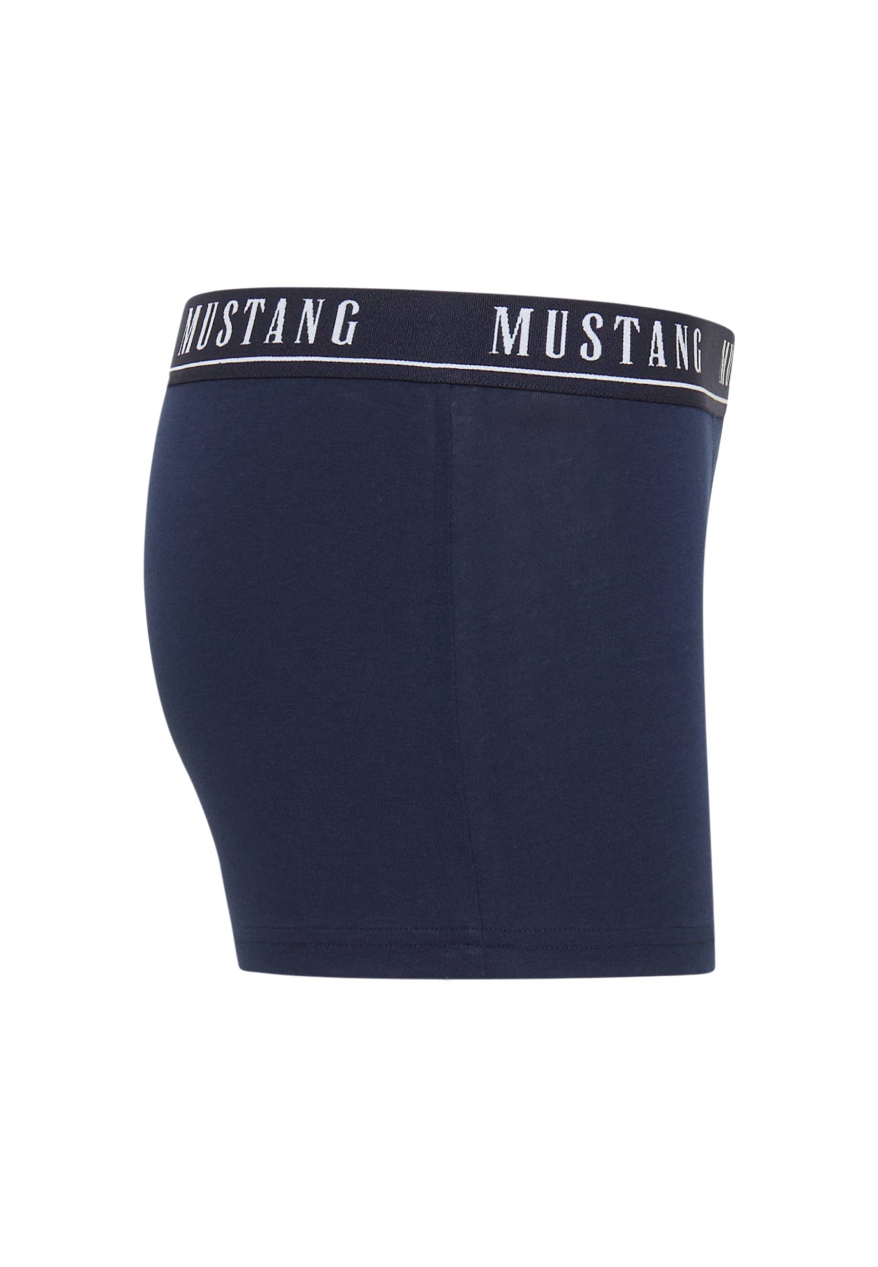 Unterwäsche, Boxer, Marineblau, elastischer Bund, Mustang Branding