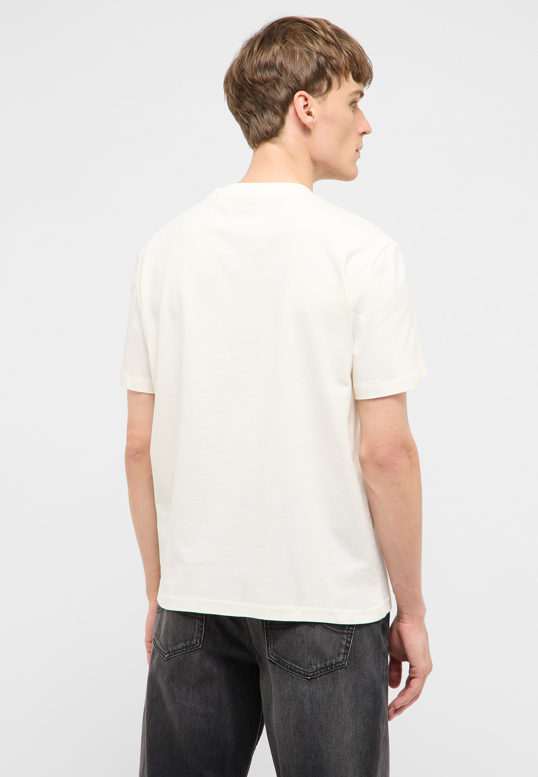 Tee, T-Shirt, Kurzarm, Weiß, Herren