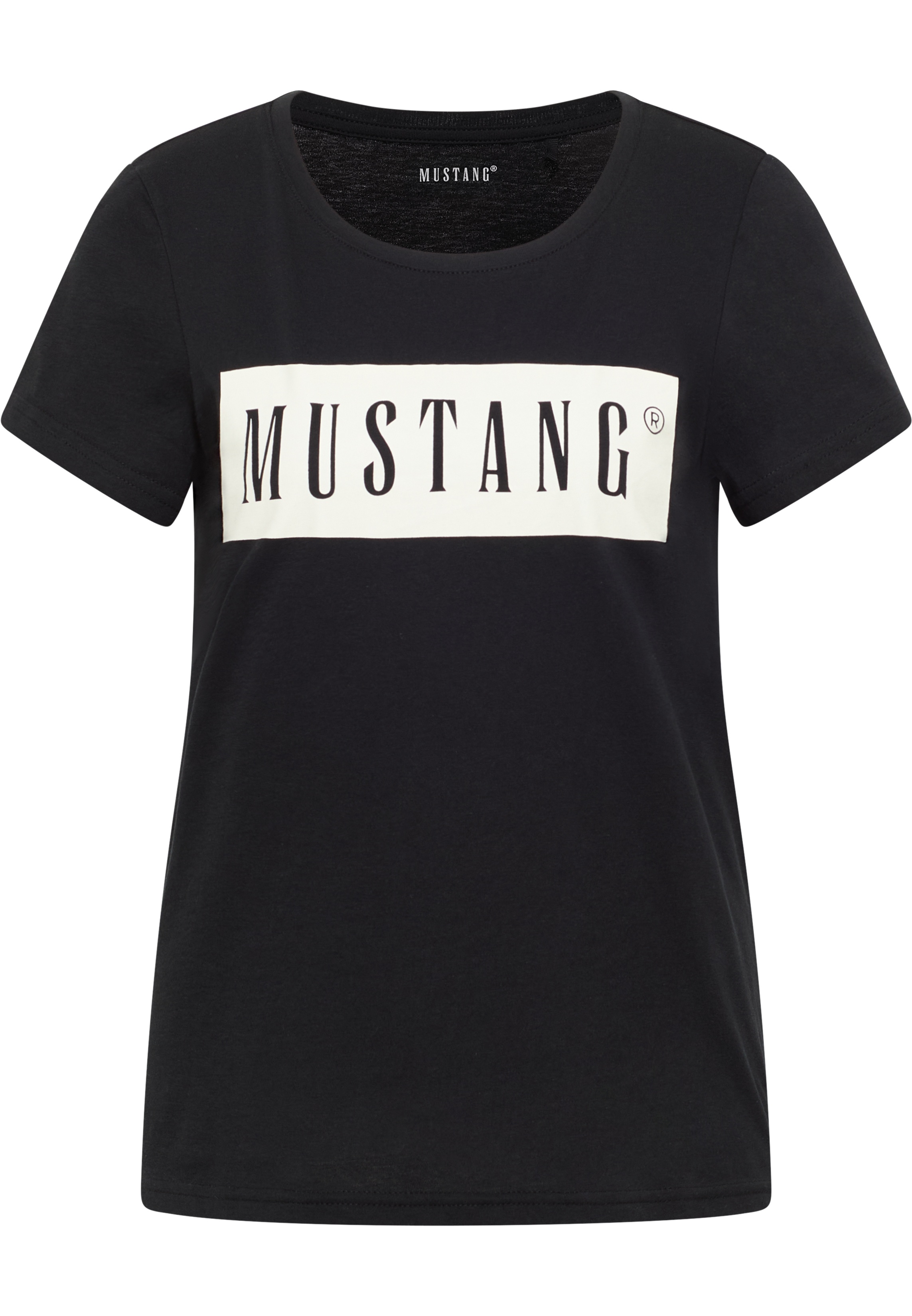 Mustang Damen T-Shirt Style Alma, schwarz