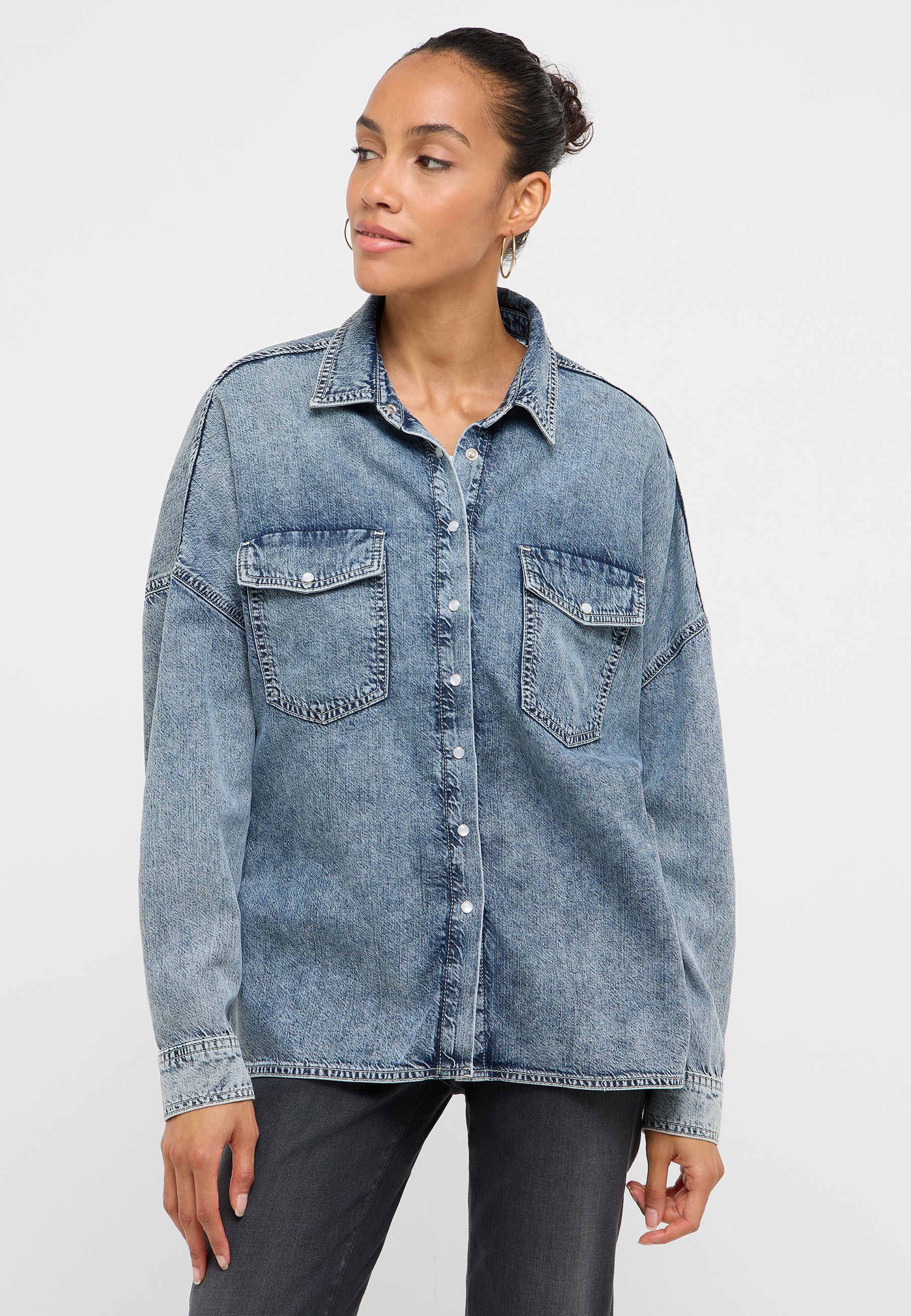 Bekleidung, Hosen, Jeanshose, Weste, Langarm