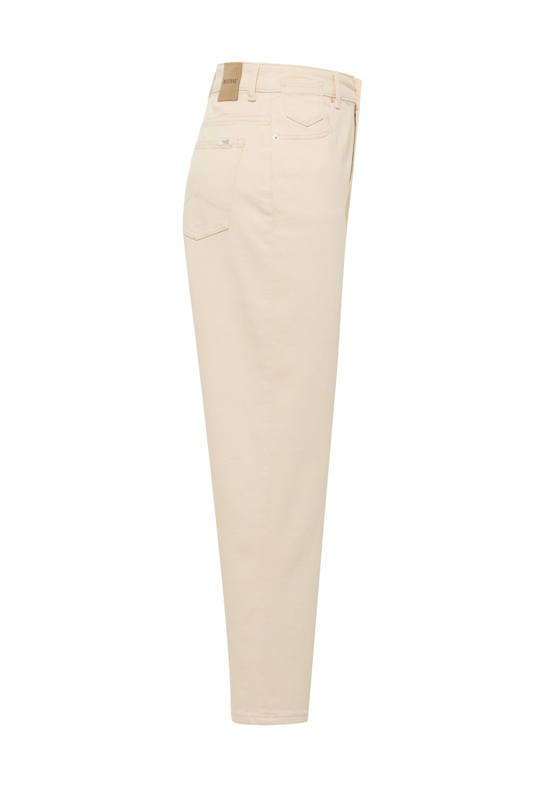 Beige Jeans, Slim Fit, Back pocket, Gürtel Schlaufe, Baumwollmix