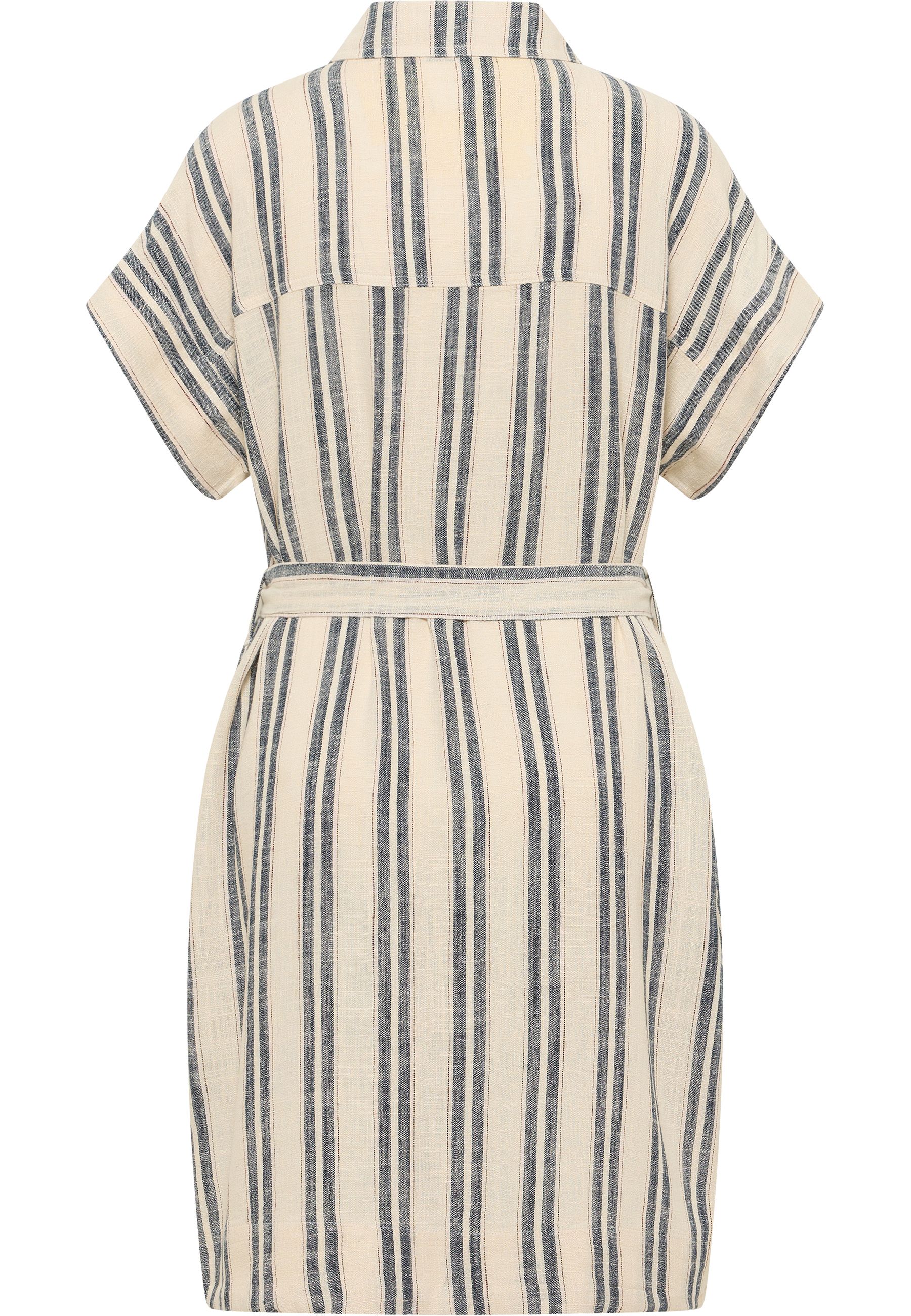 Stripe, Sommerkleid, Knielang, Hemdkleid, Waschbar