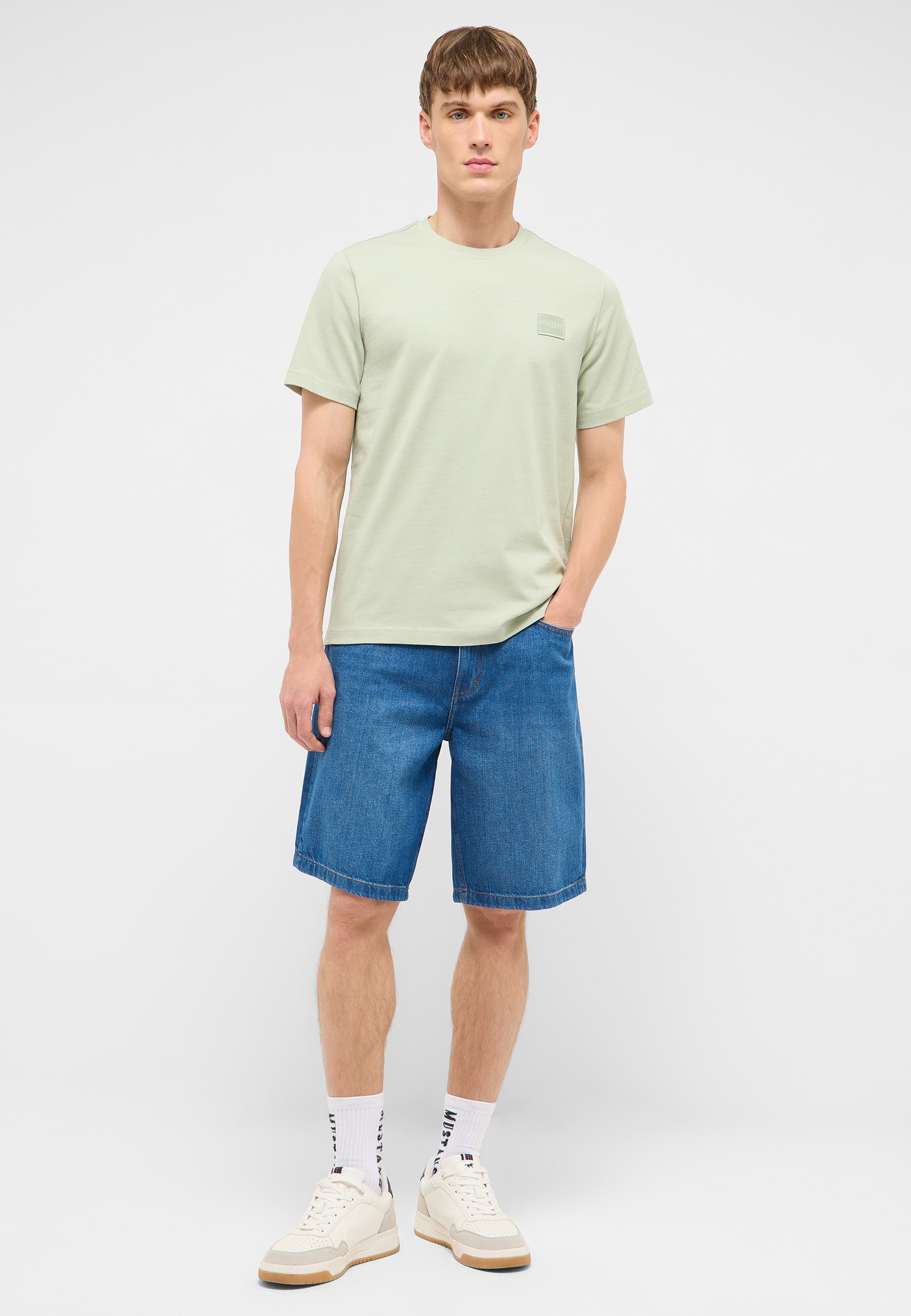 Tee, T-Shirt, Kurzarm, Lime, Kleidung