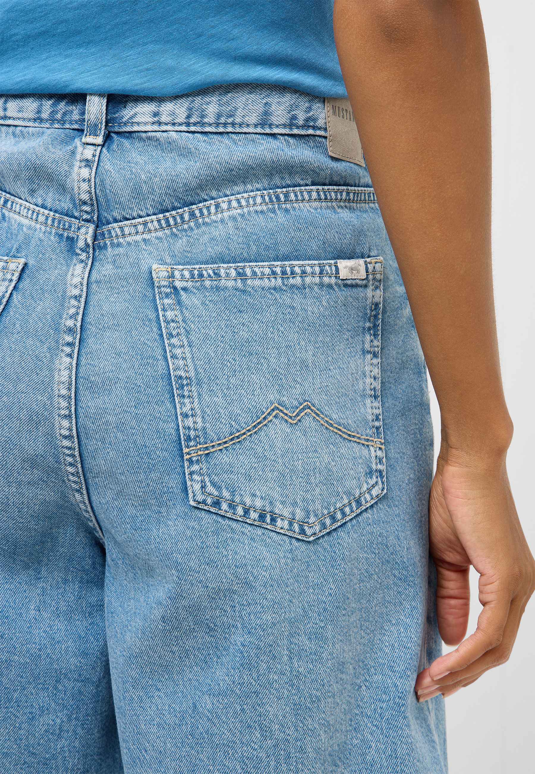 Jeans, Rückentasche, Denim, Blau, Fünf-Taschen