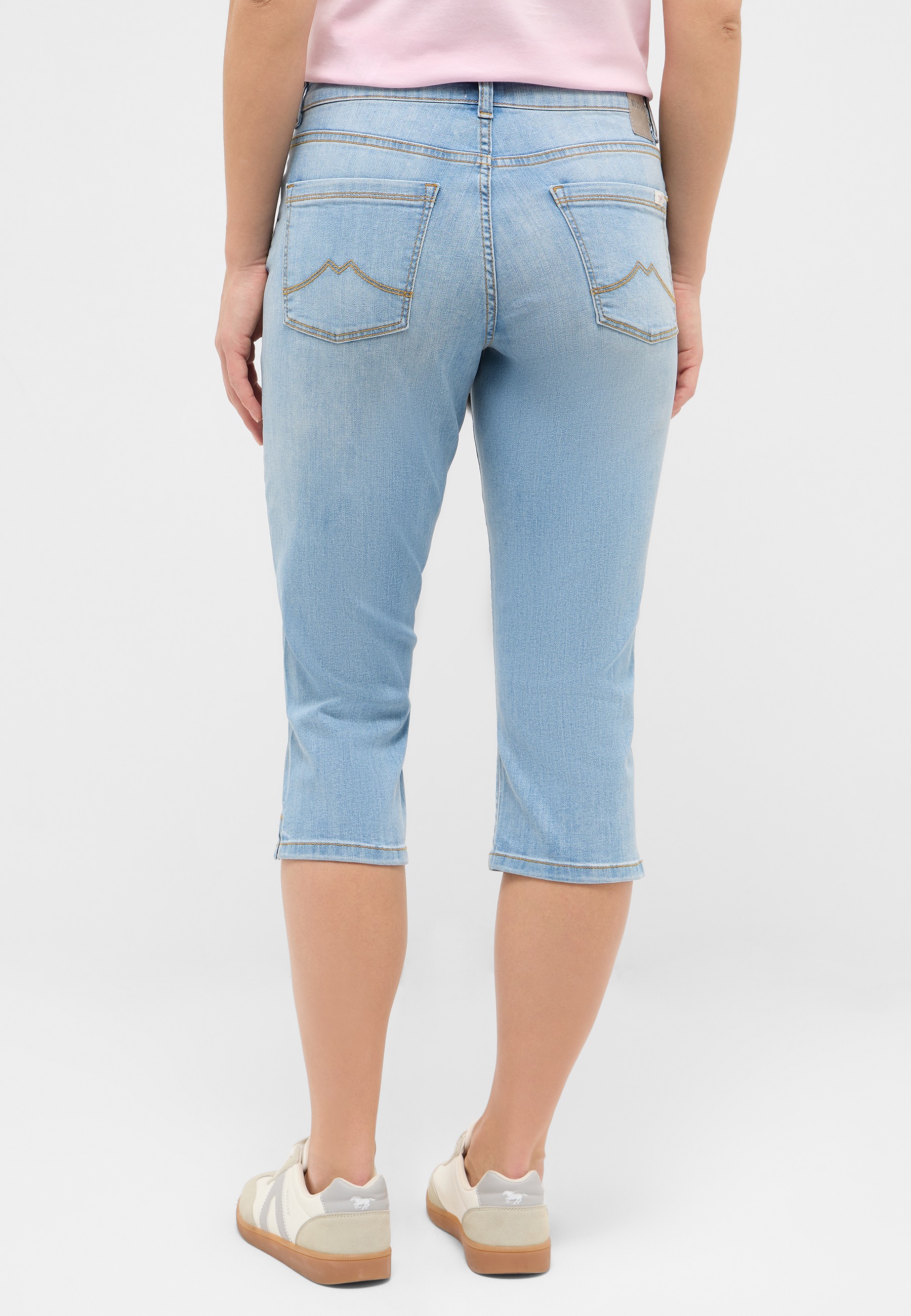 jeans, Capri, hellblau, Denim, Tasche