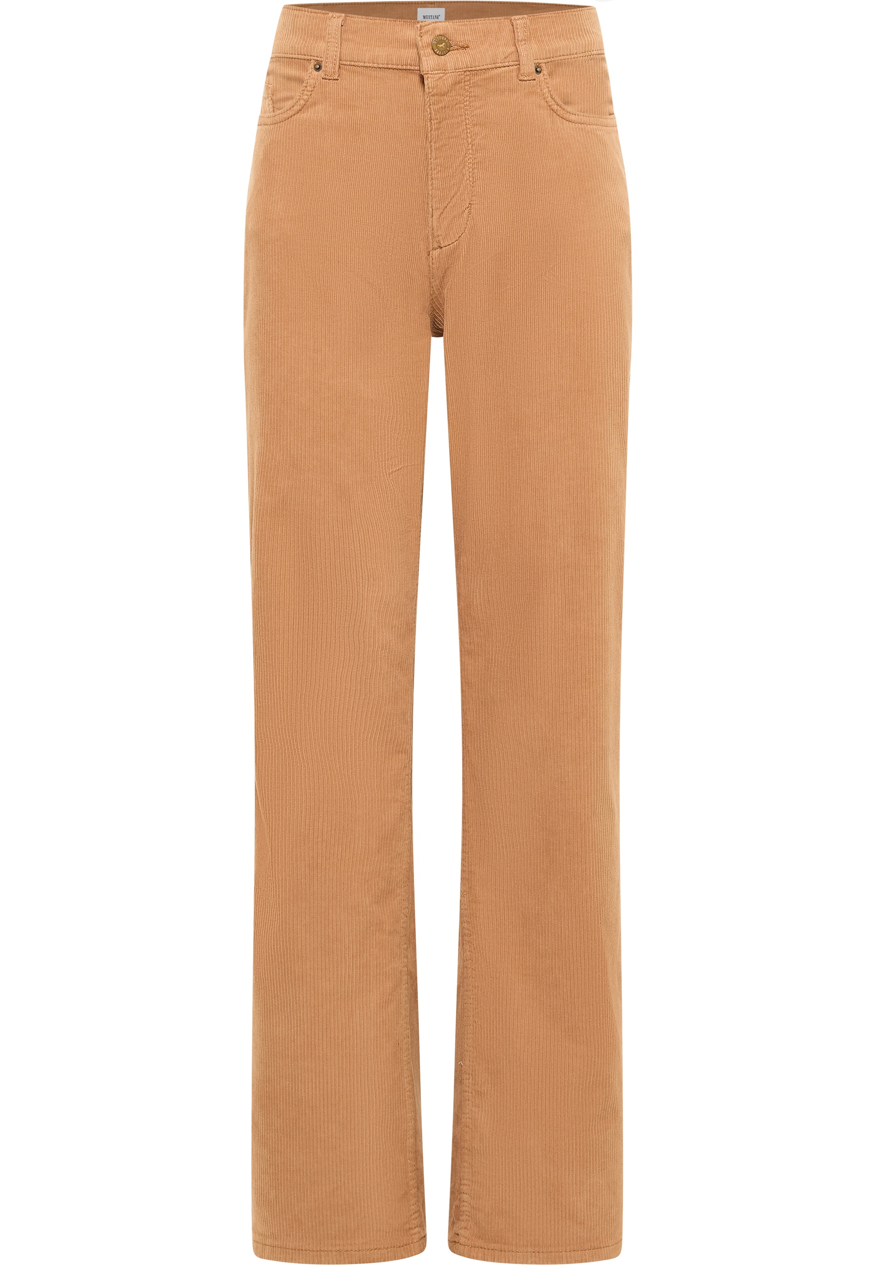Mustang Damen Hose Style Madison Wide, cognac
