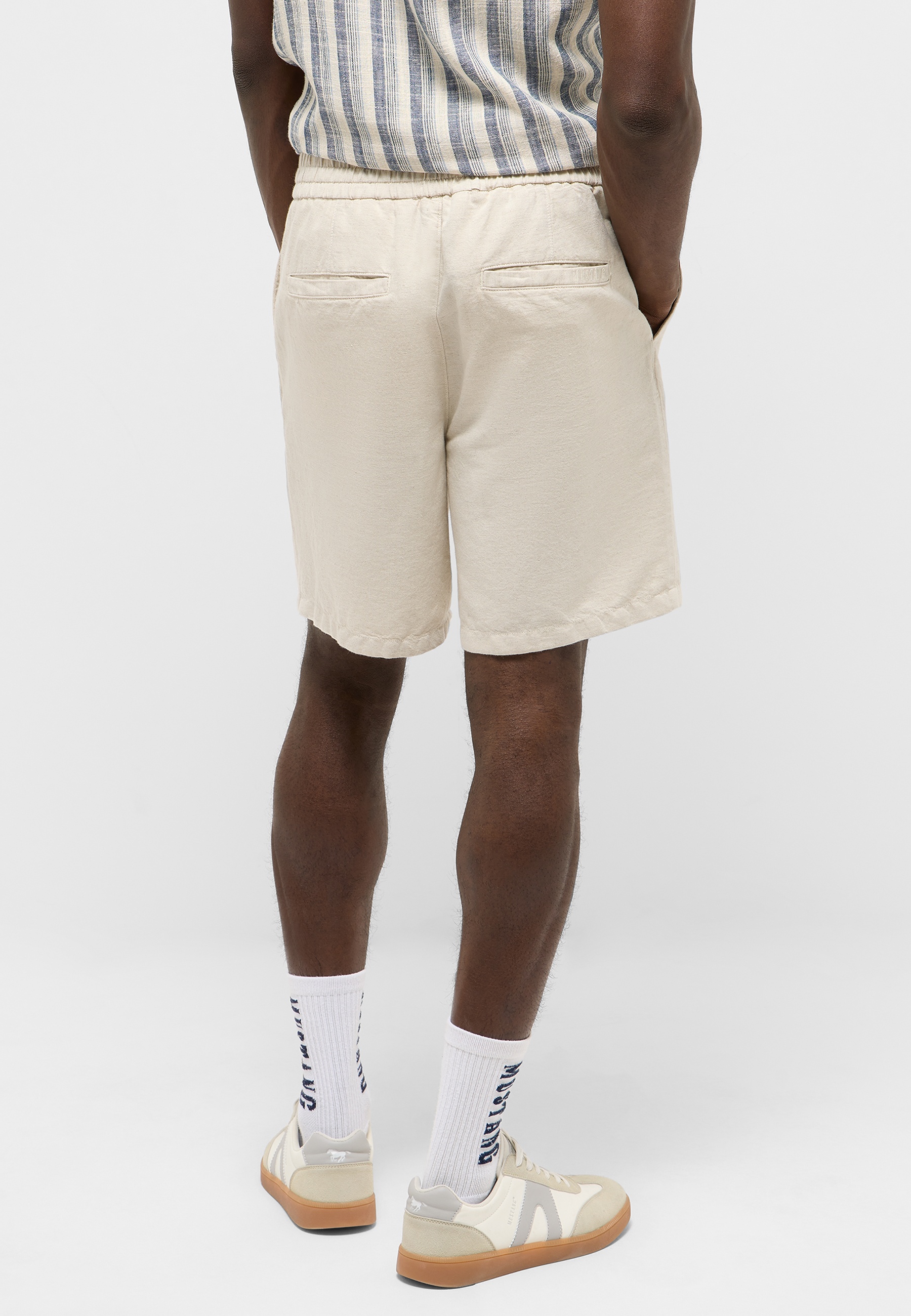 Hose, Shorts, Beige, Kniebundle, Gantenschliff