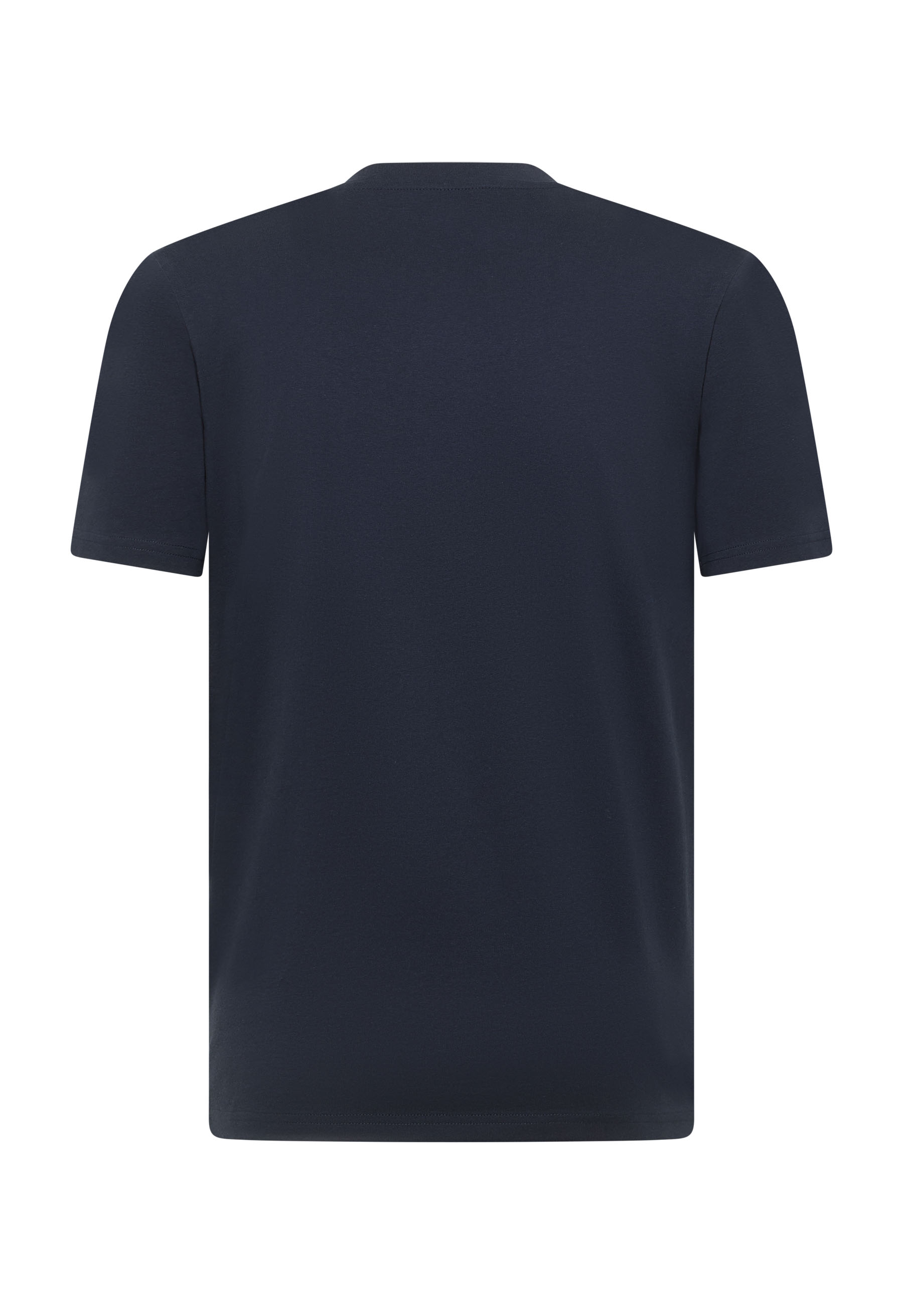T-Shirt, Kurzarm, Navy, Uni, Baumwolle