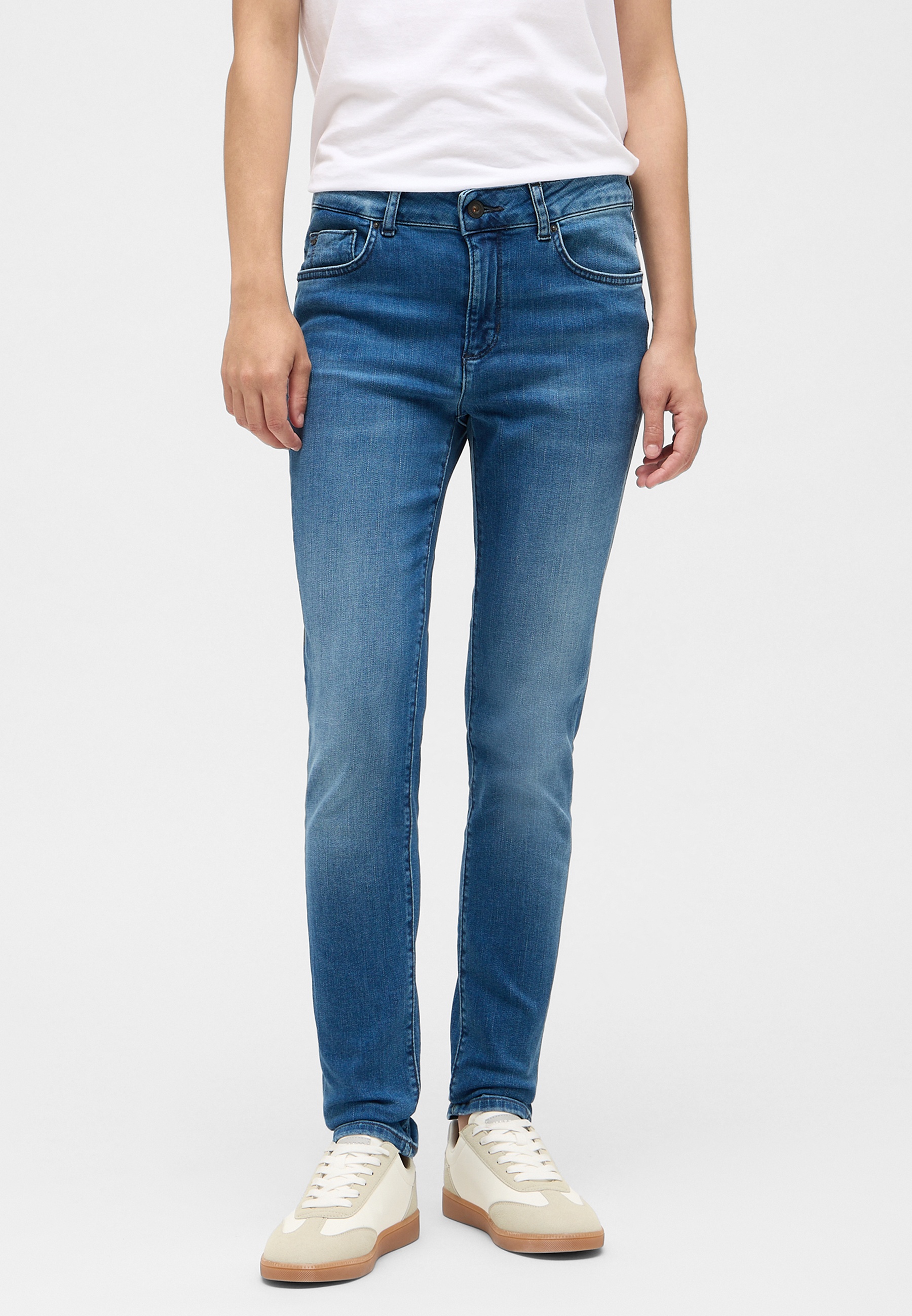 jeans, skinny fit, blau, Denim, Jeans mit enger Passform