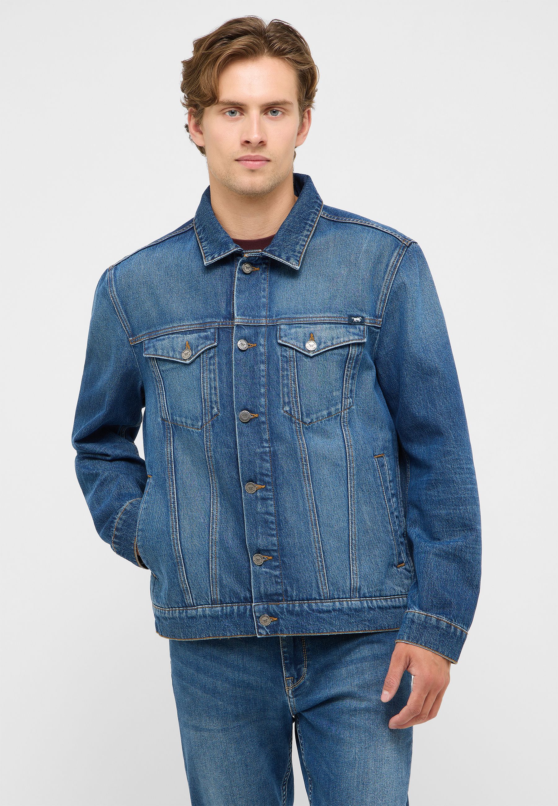 jeansjacke, denim, jeans, kuschelig, knopfleiste