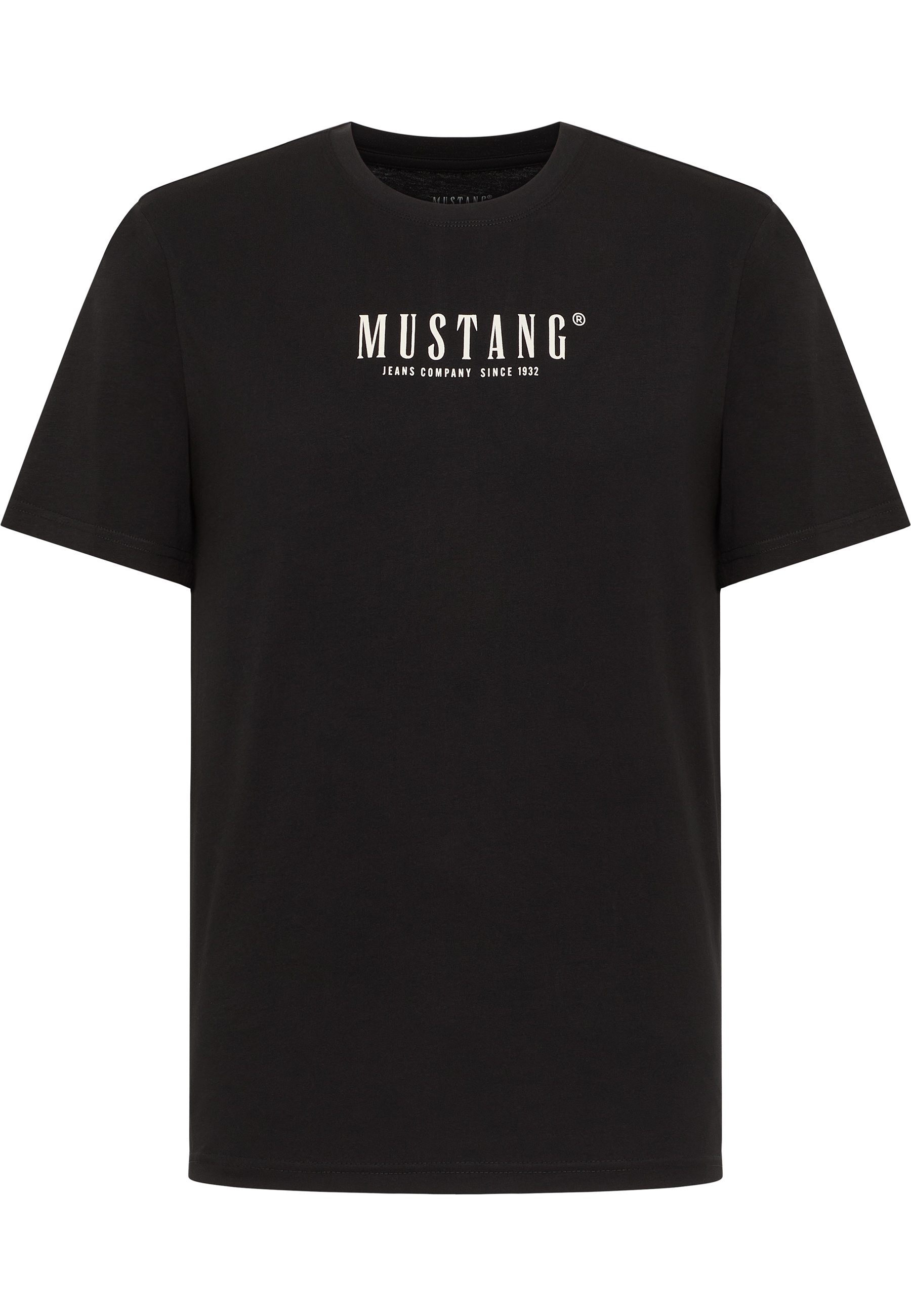 Mustang Herren T-Shirt Style Austin, schwarz