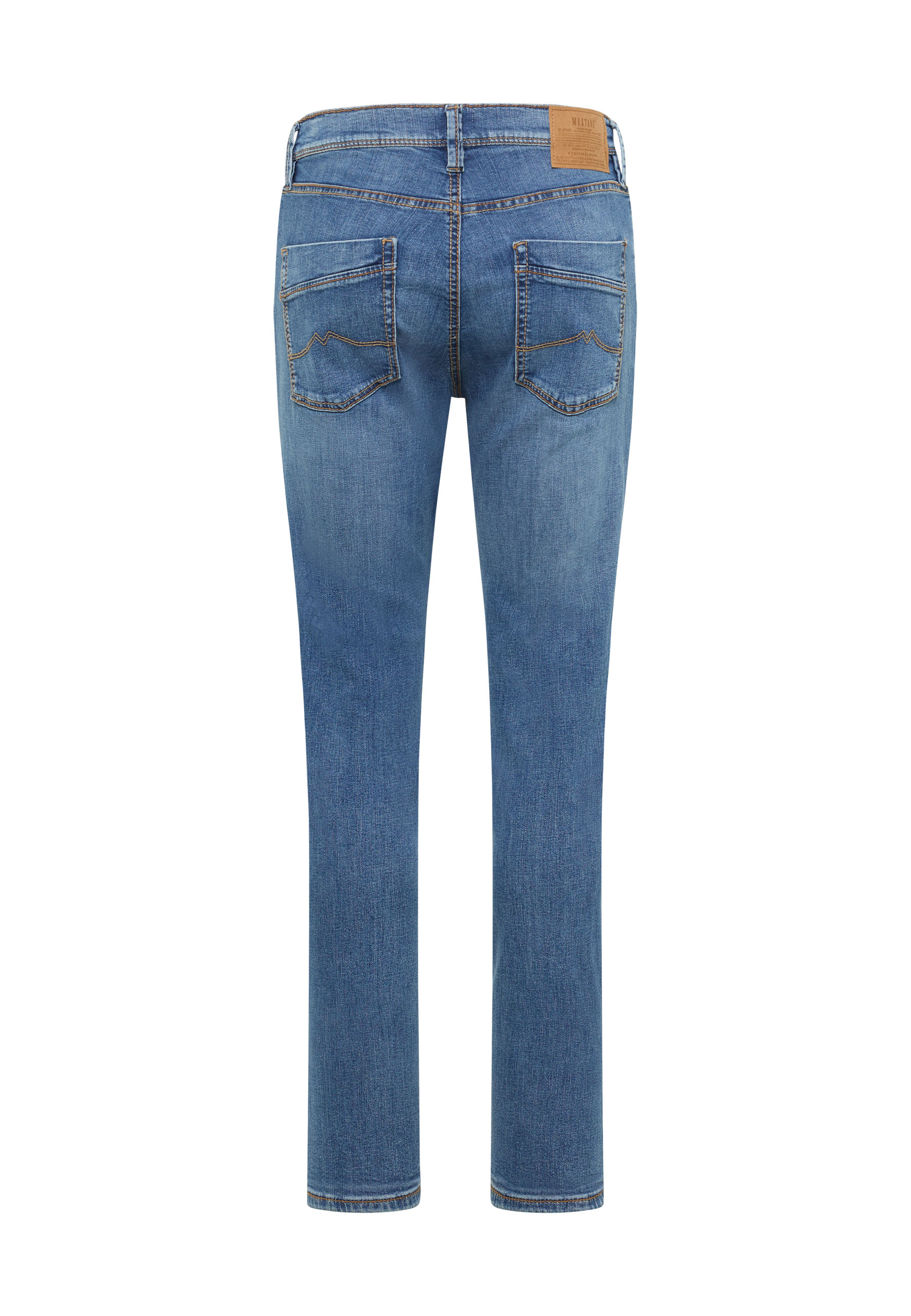 jeans, denim, Rückentaschen, blau, Straight Leg