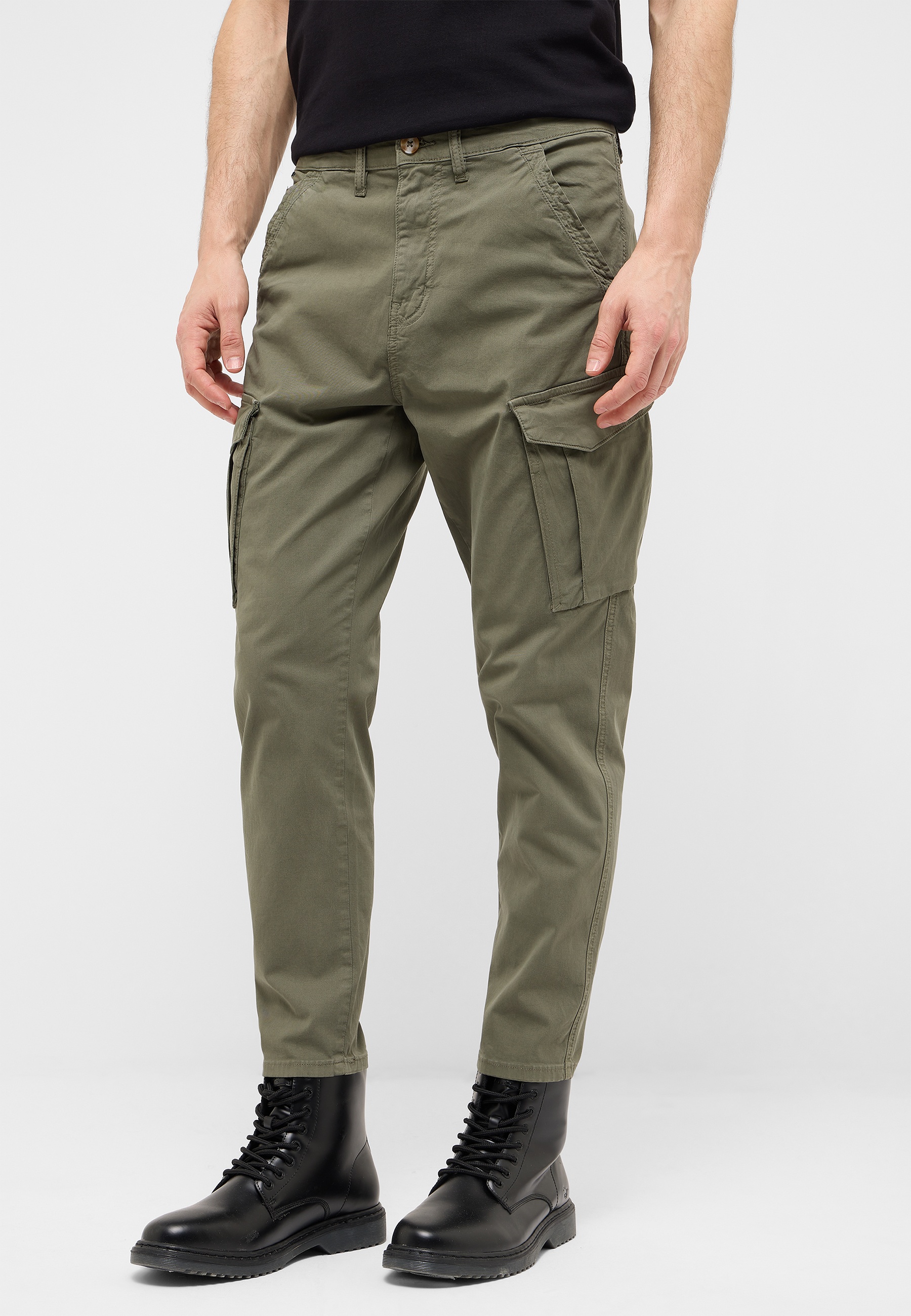 Hose,  Cargo-Hose, Khaki, Militärstil, Stiefel-kompatibel
