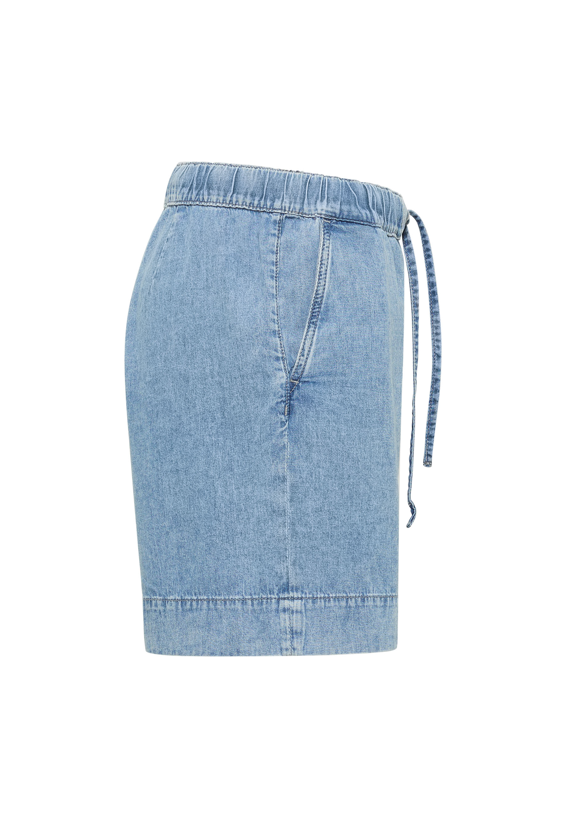Jeansrock, Denim, Kordelzug, Gurtband, Knopf?