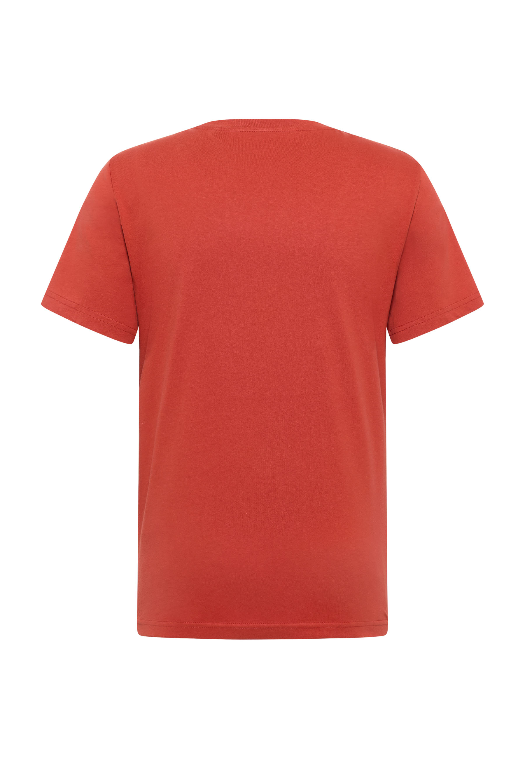 T-Shirt, Kurzarm, Unifarben, Rotes Shirt, Baumwolle