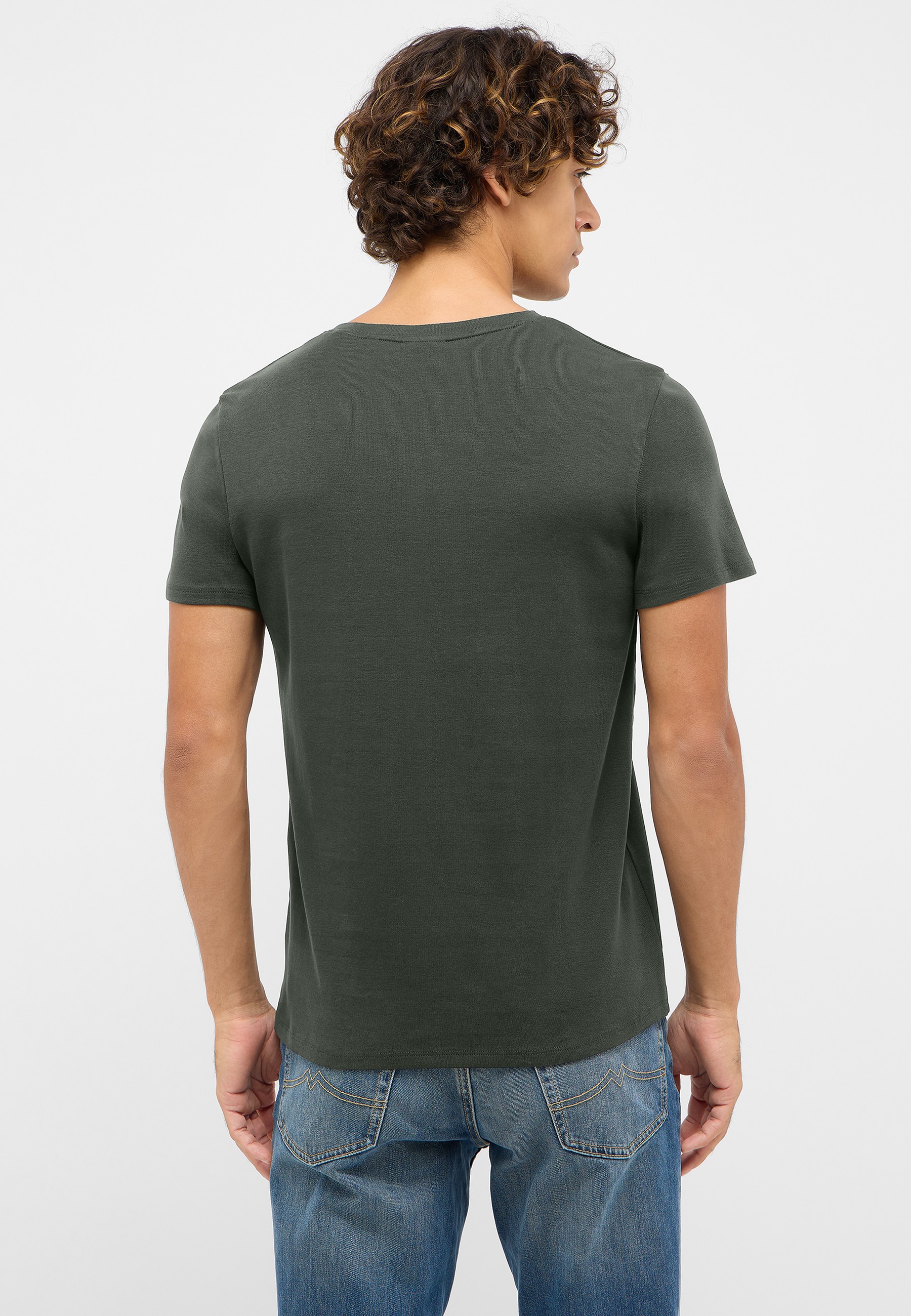 T-shirt, Kurzarm, Rundhalsausschnitt, Uni, Baumwolle?