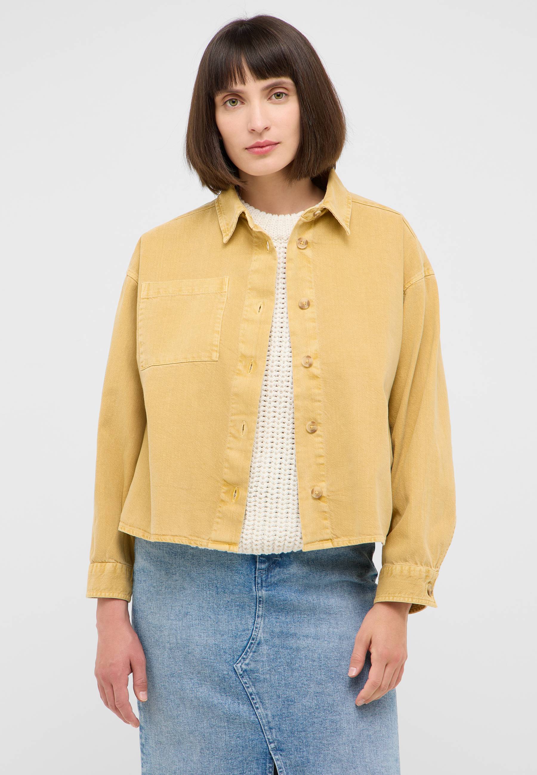 Pulli, Mantel, Bluse, Person, Frau