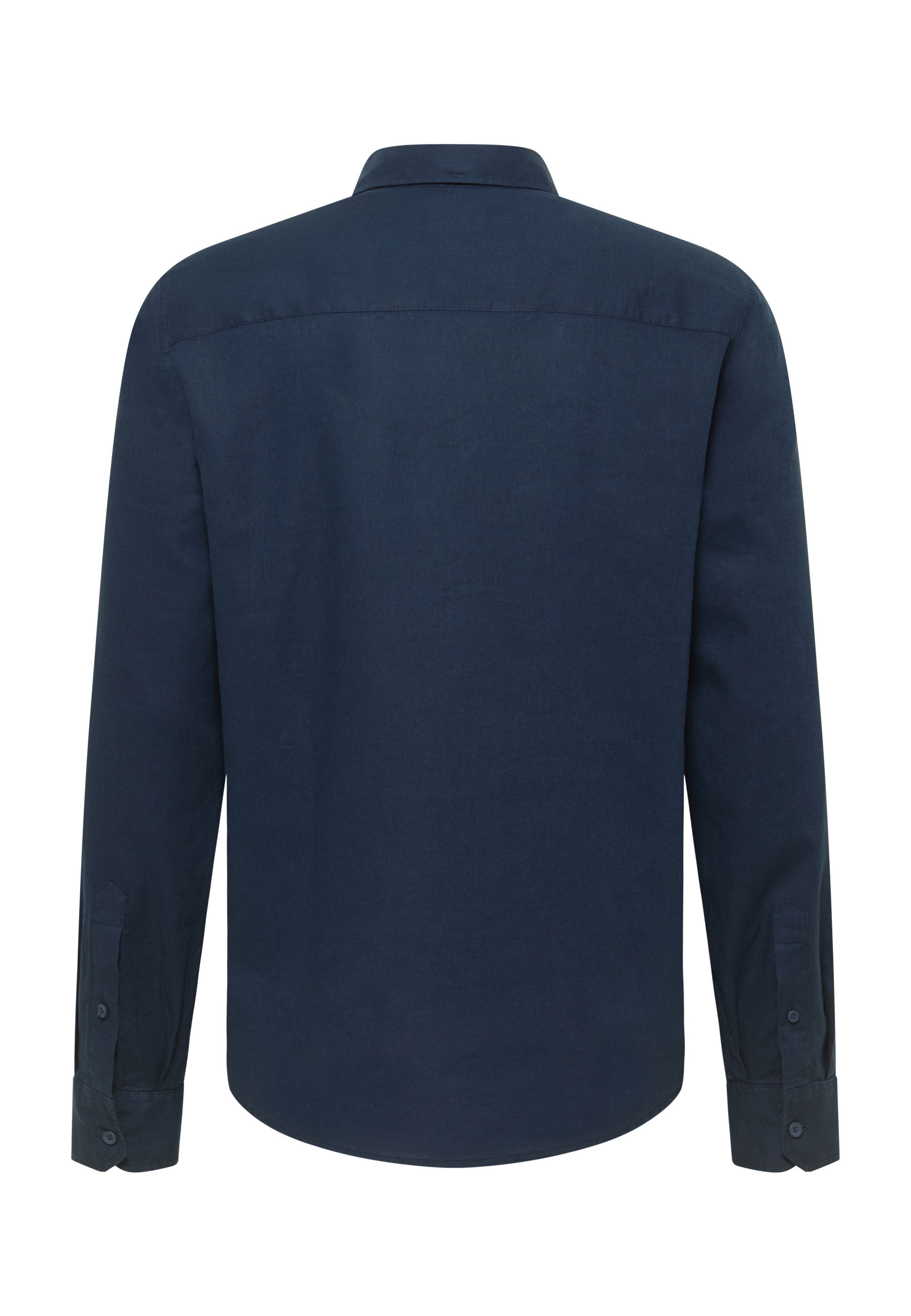 Hemd, Langarm, Kragen, Navy, Hemdjacke