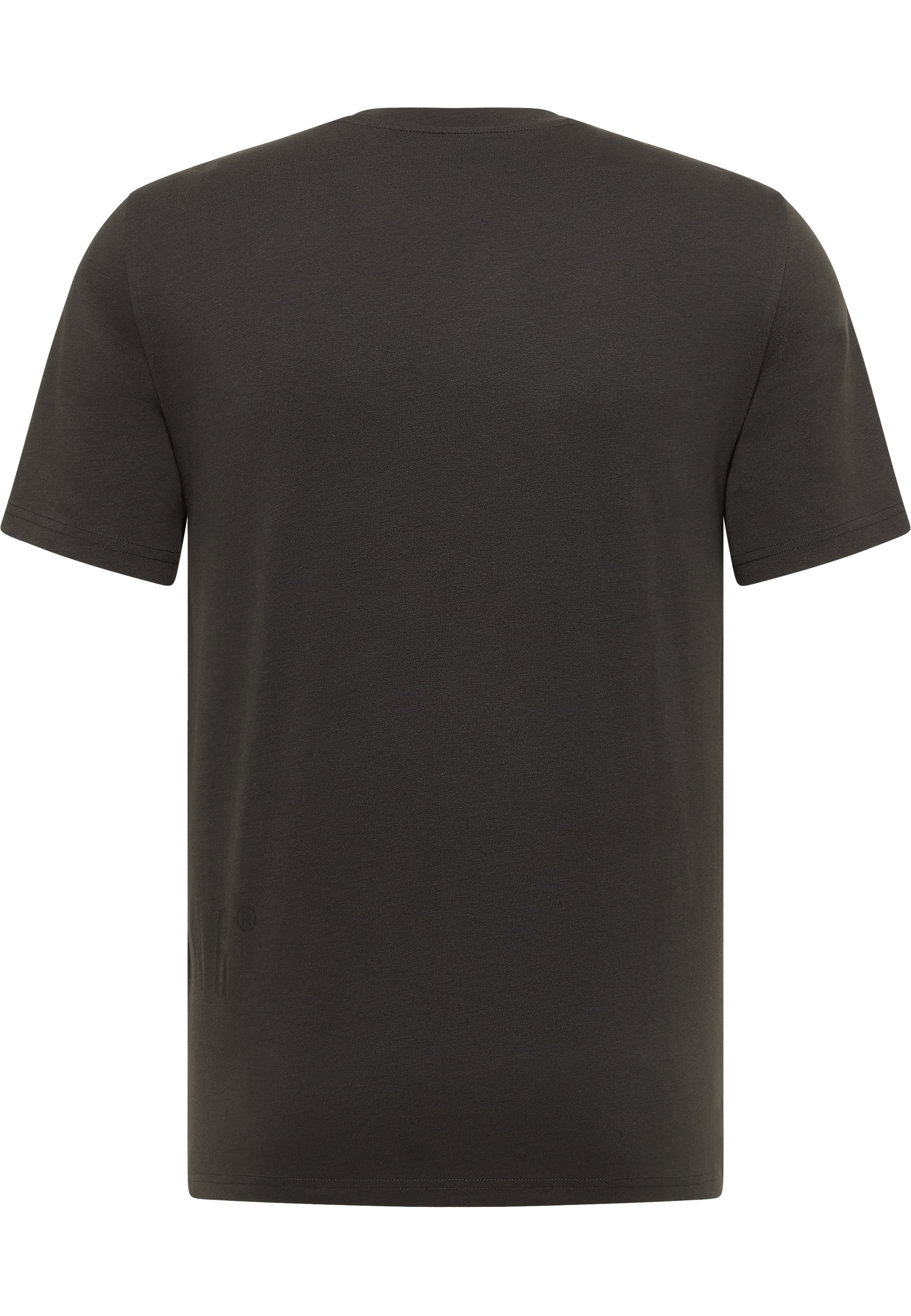 T-Shirt, Kurzarm, Einfarbig, Baumwolle, Dunkelgrau