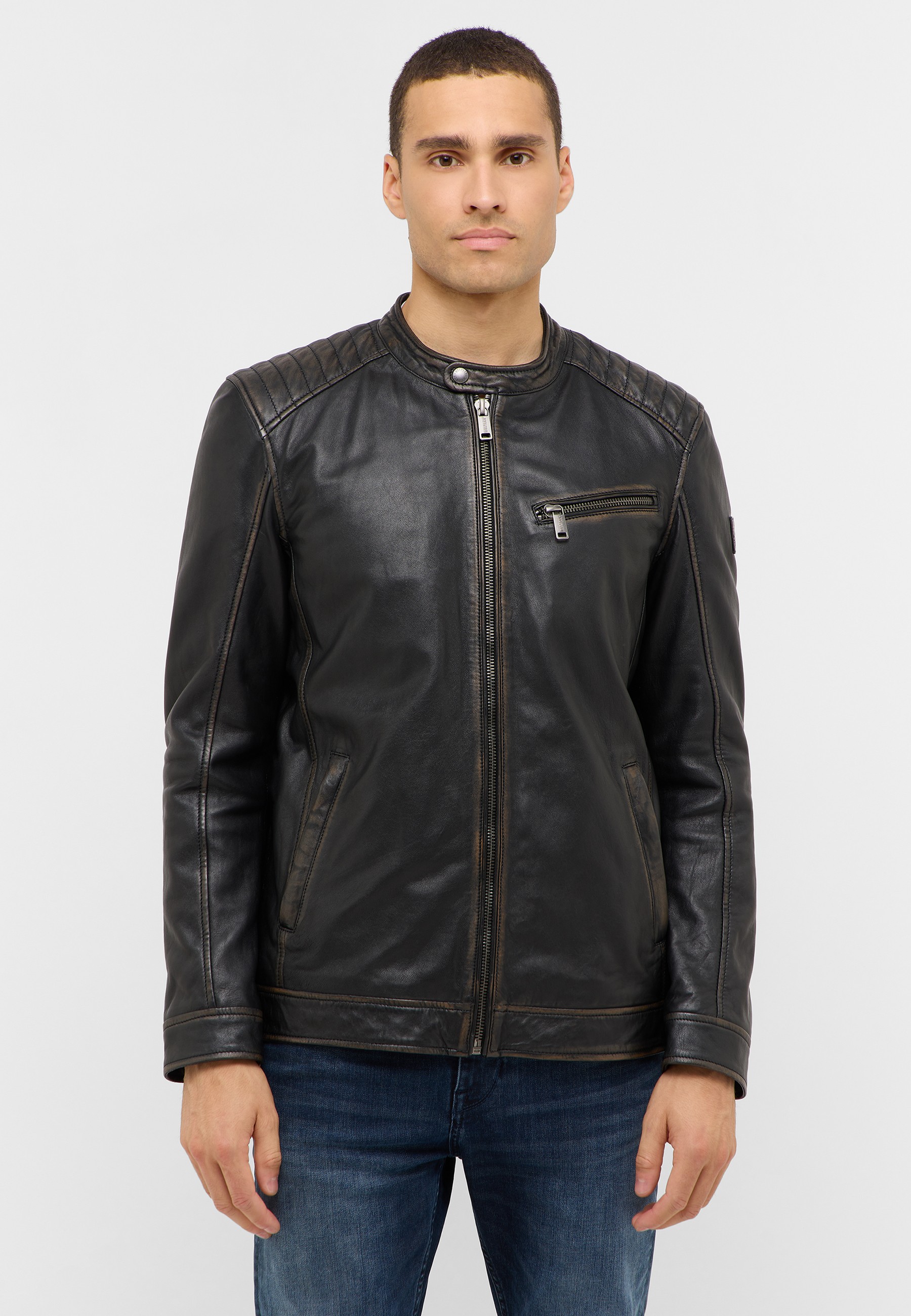 Bekleidung, Mantel, Jacke, Jacke aus Leder