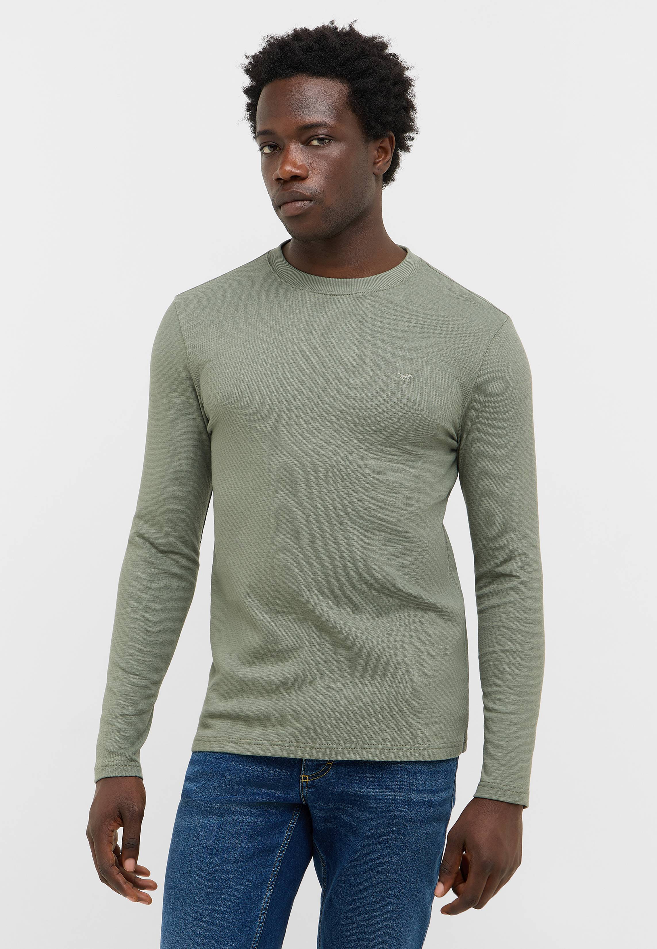 Langarm, Ärmel, T-Shirt, Mann, Person