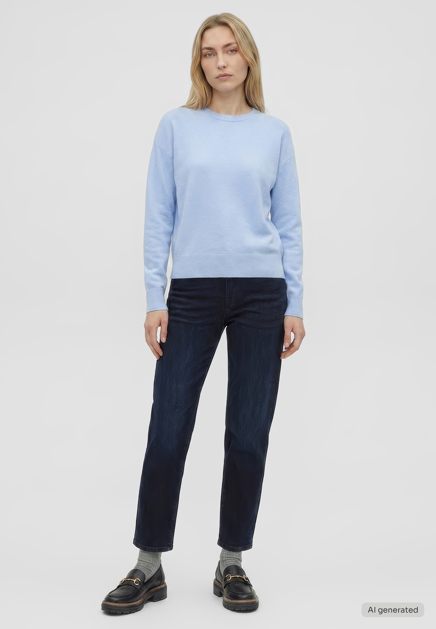 mit Flat-Knit-Struktur