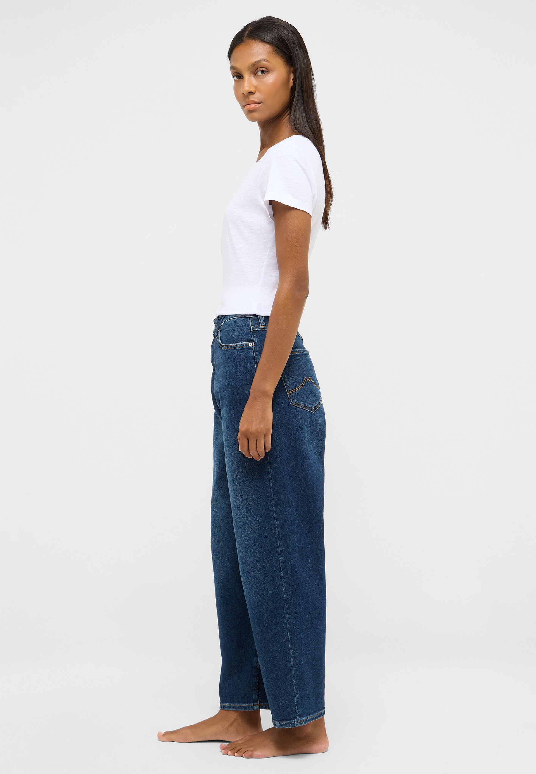 T-Shirt, weiß, Jeans, Denim, Hose